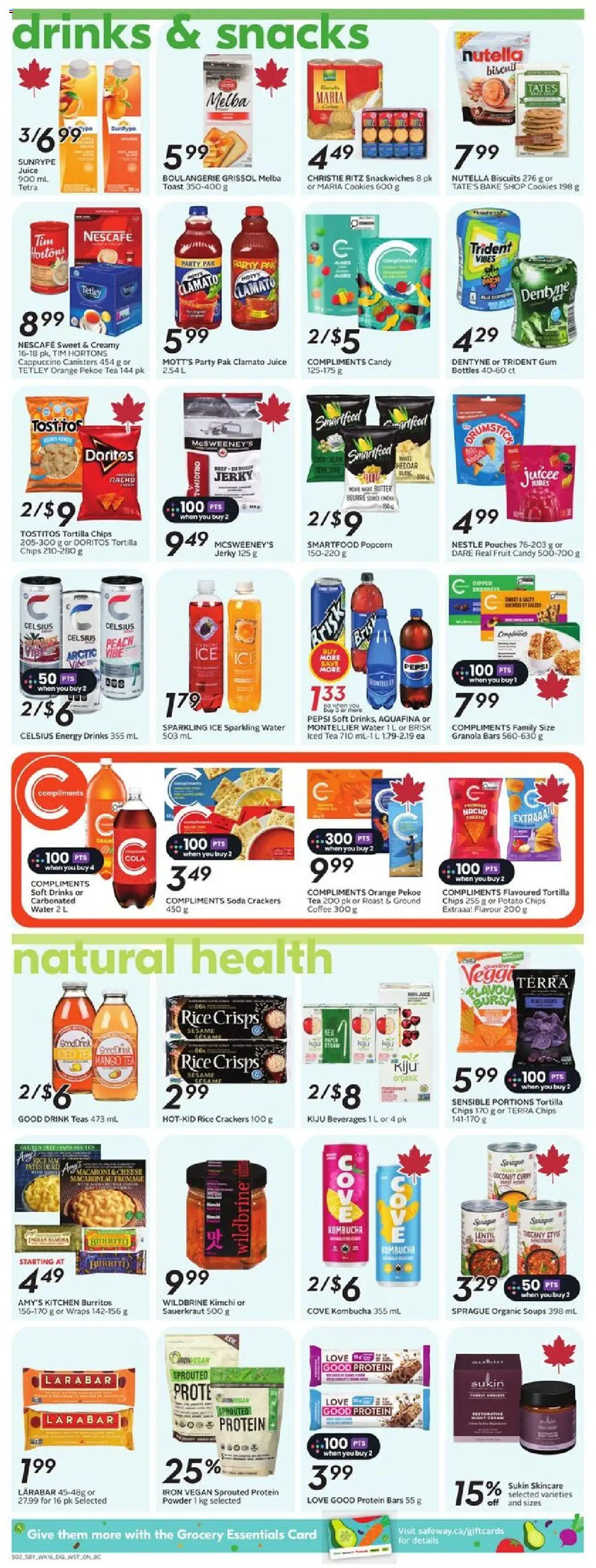 Safeway flyer valid from 14.08.2025 | Page: 11 | Products: Sour cream, Iron, Butter, Cheese