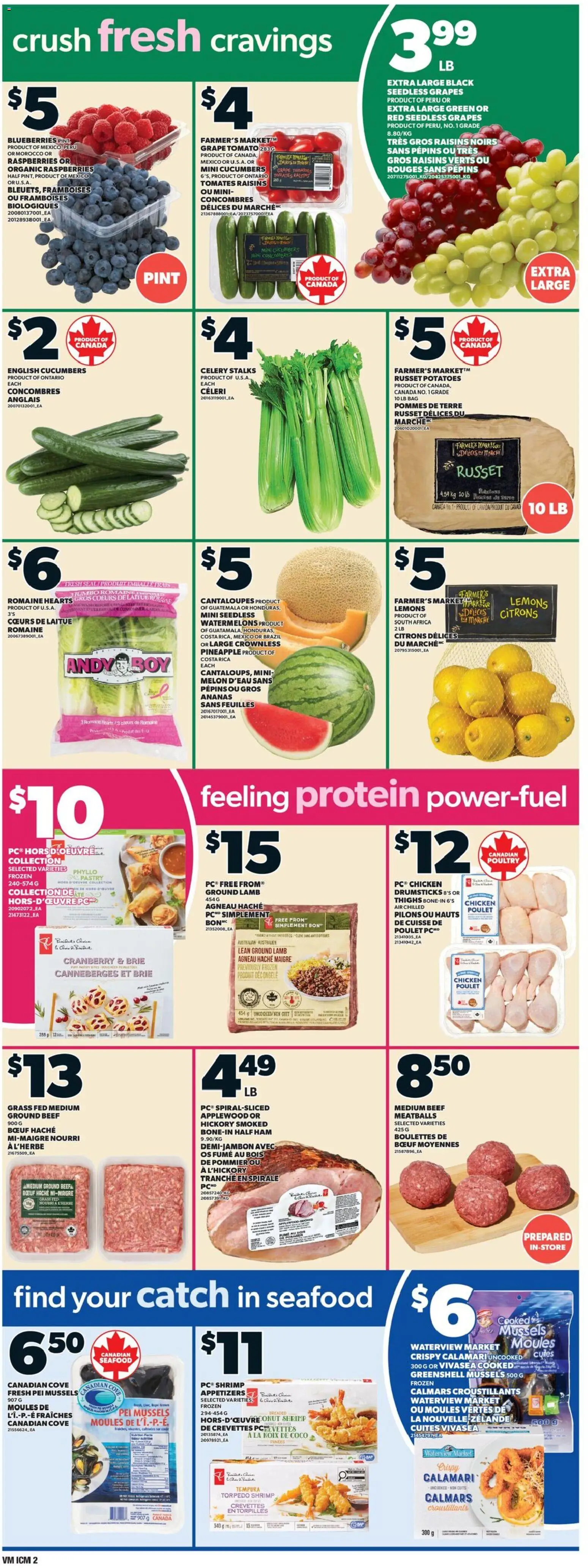 Valu Mart flyer valid from 18.12.2025 | Page: 5 | Products: Cucumbers, Ham, Chicken, Tomatoes