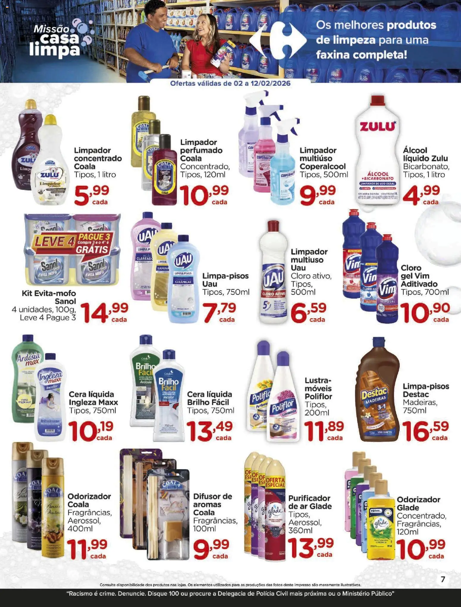 Carrefour Folheto - válido de 02.02.2026 | Página: 7 | Produtos: Difusor, Madeiras, Cloro, Purificador