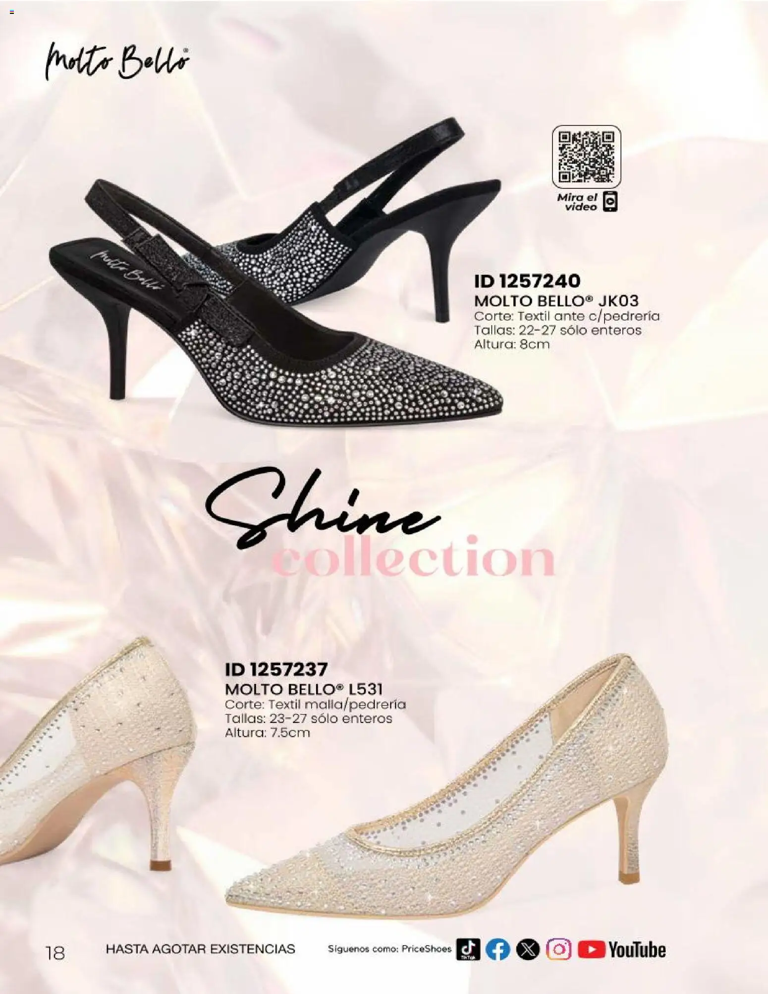 Nuevas ofertas de Price Shoes válidas en toda la República Mexicana desde el 23.04.2026. ¡Encuentra las mejores ofertas en Price Shoes catálogo Sandalias Fiesta & Vestir! | Página: 18 | Productos: Video