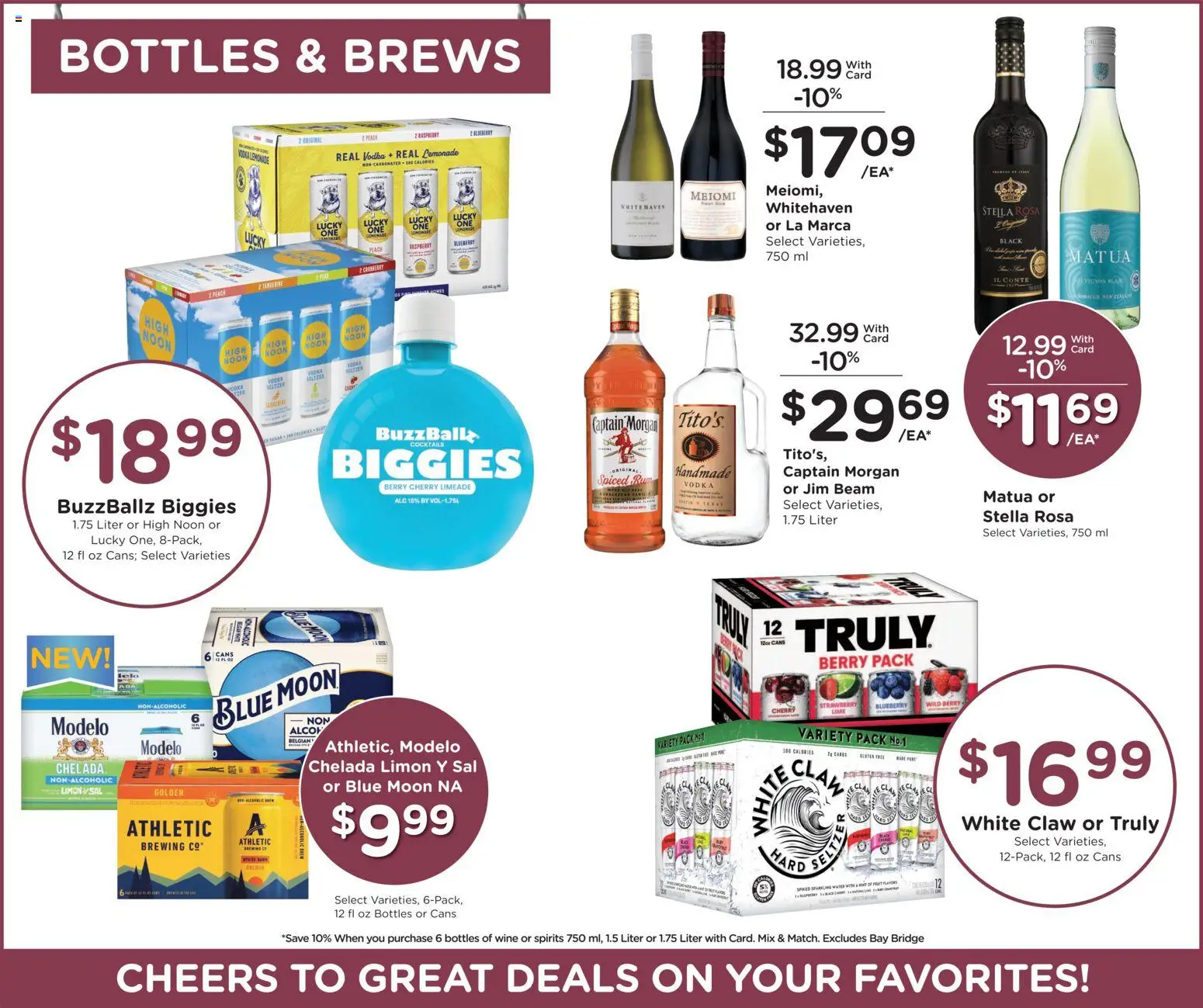 Baker's Weekly Ad - NE - valid from 28.01.2026 | Page: 9 | Products: Wine, Water, Peach, Lime