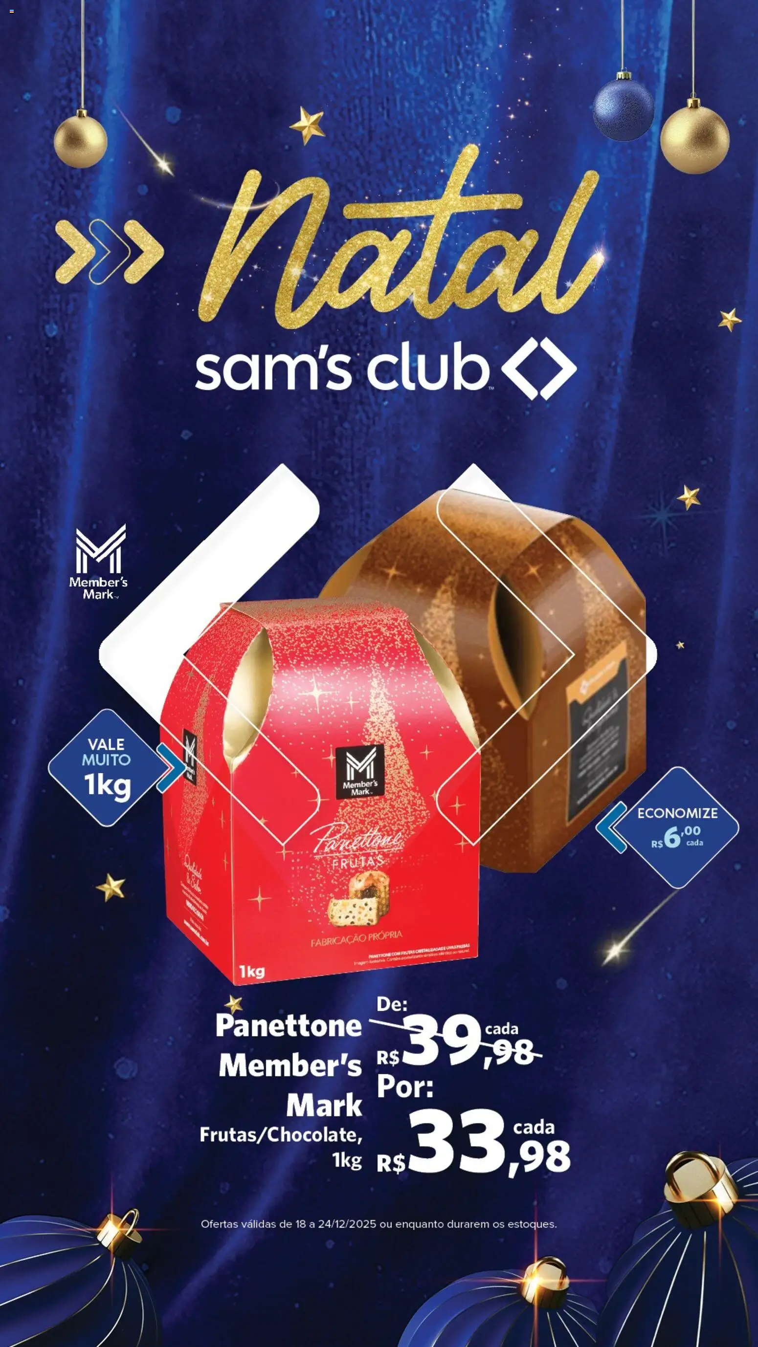 Sam's Club Folheto - válido de 18.12.2025 | Página: 5 | Produtos: Panettone, Frutas cristalizadas