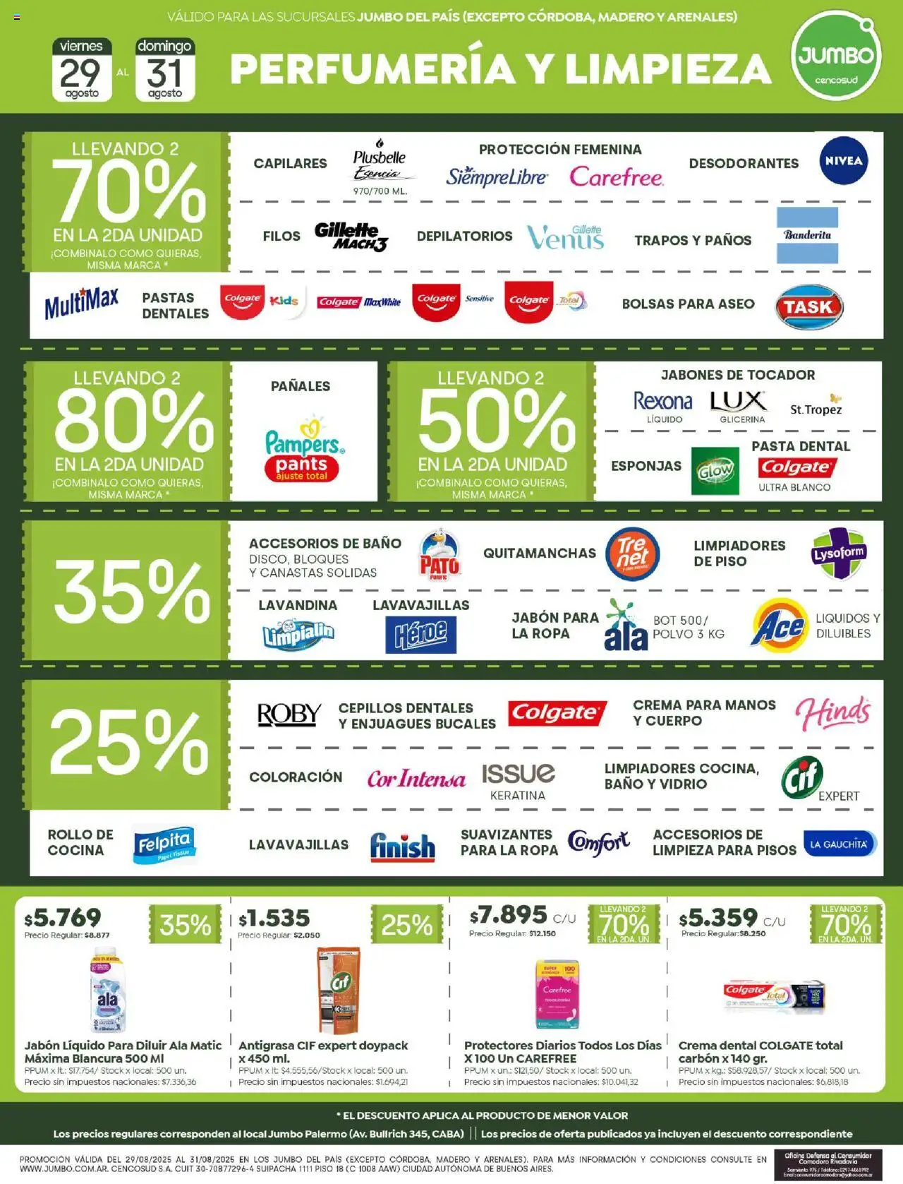 Jumbo - Ofertas | Comodoro │ válido desde el 29.08.2025 | Página: 6 | Productos: Teléfono, Lavandina, Polvo, Jabón líquido