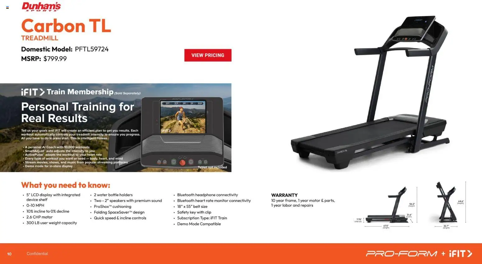 Dunham's Sports Exercise Equipment Guide - valid from 20.11.2025 | Page: 10 | Products: Shelf, Water, Belt, Monitor