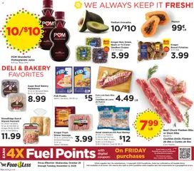 Preview of Food 4 Less weekly ads valid from 29.10.2025 | Page: 6 | Products: Pork, Beef, Grapes, Case