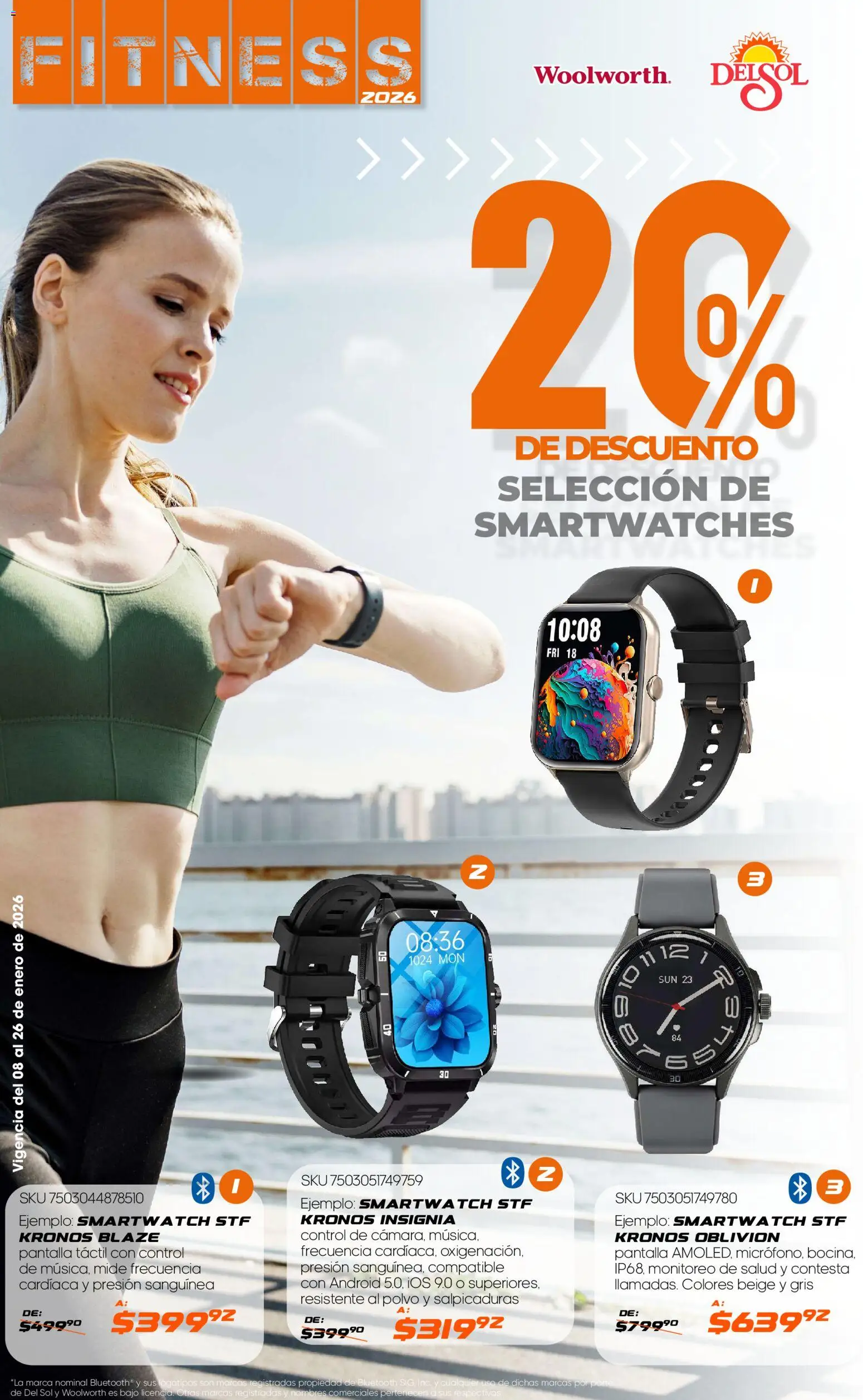 Nuevas ofertas de Del Sol y Woolworth válidas en toda la República Mexicana desde el 08.01.2026. ¡Encuentra las mejores ofertas en Del Sol y Woolworth catálogo Fitness! | Página: 20 | Productos: Polvo