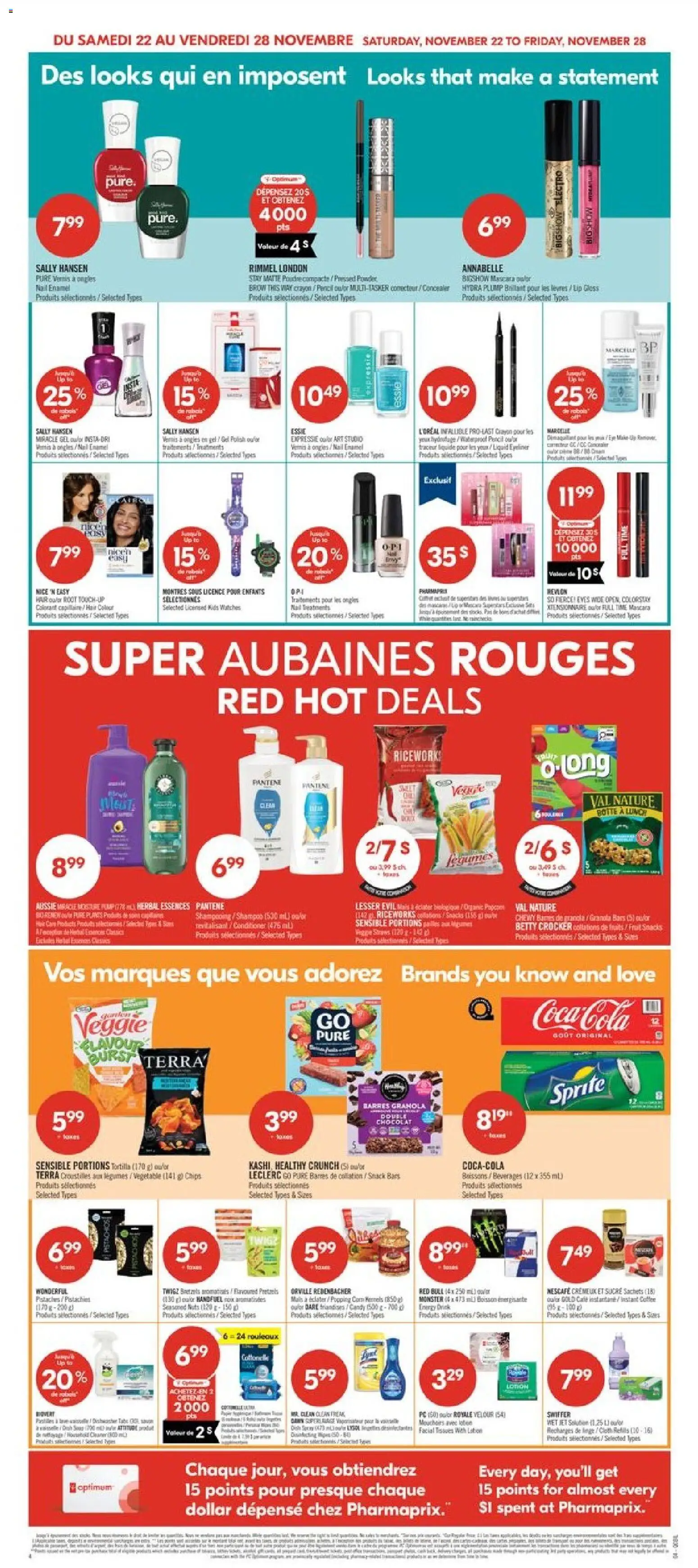 Pharmaprix flyer valid from 22.11.2025 | Page: 10 | Products: PC, Mascara, Eyeliner, Lip gloss