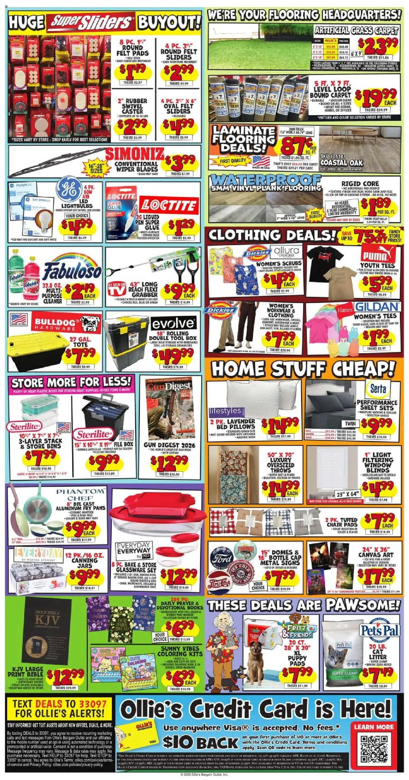Ollie's Weekly Ad - valid from 25.02.2026 | Page: 2 | Products: Chair, Canvas, Caster, Peach