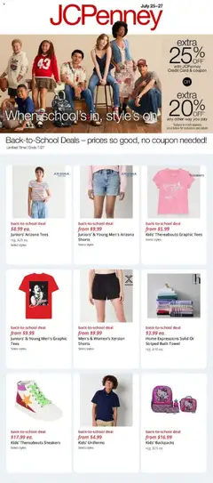 Preview of JCPenney weekly ads valid from 25.07.2025