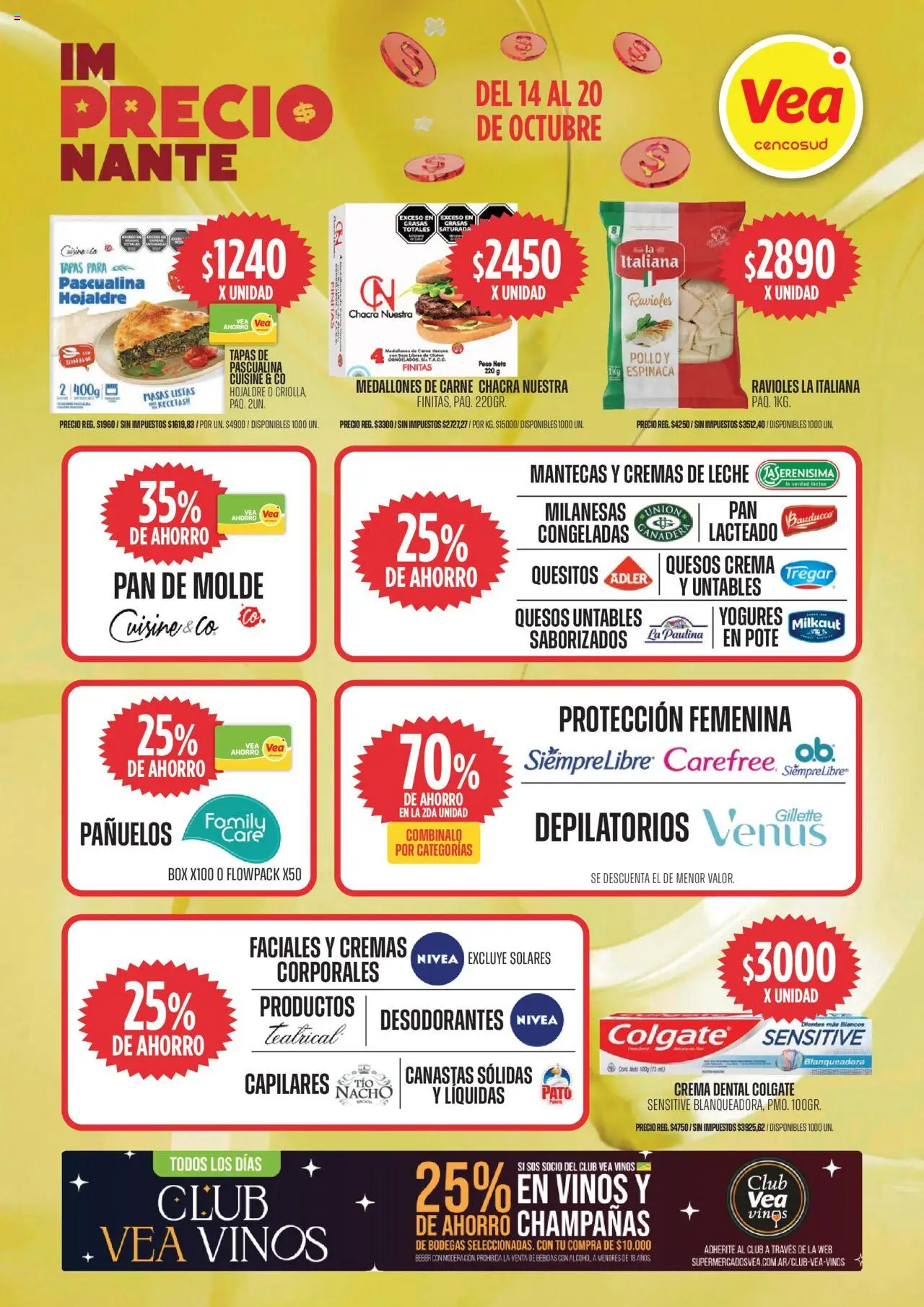 Vea ofertas │ válido desde el 14.10.2025 | Página: 7 | Productos: Molde, Pollo, Leche, Crema