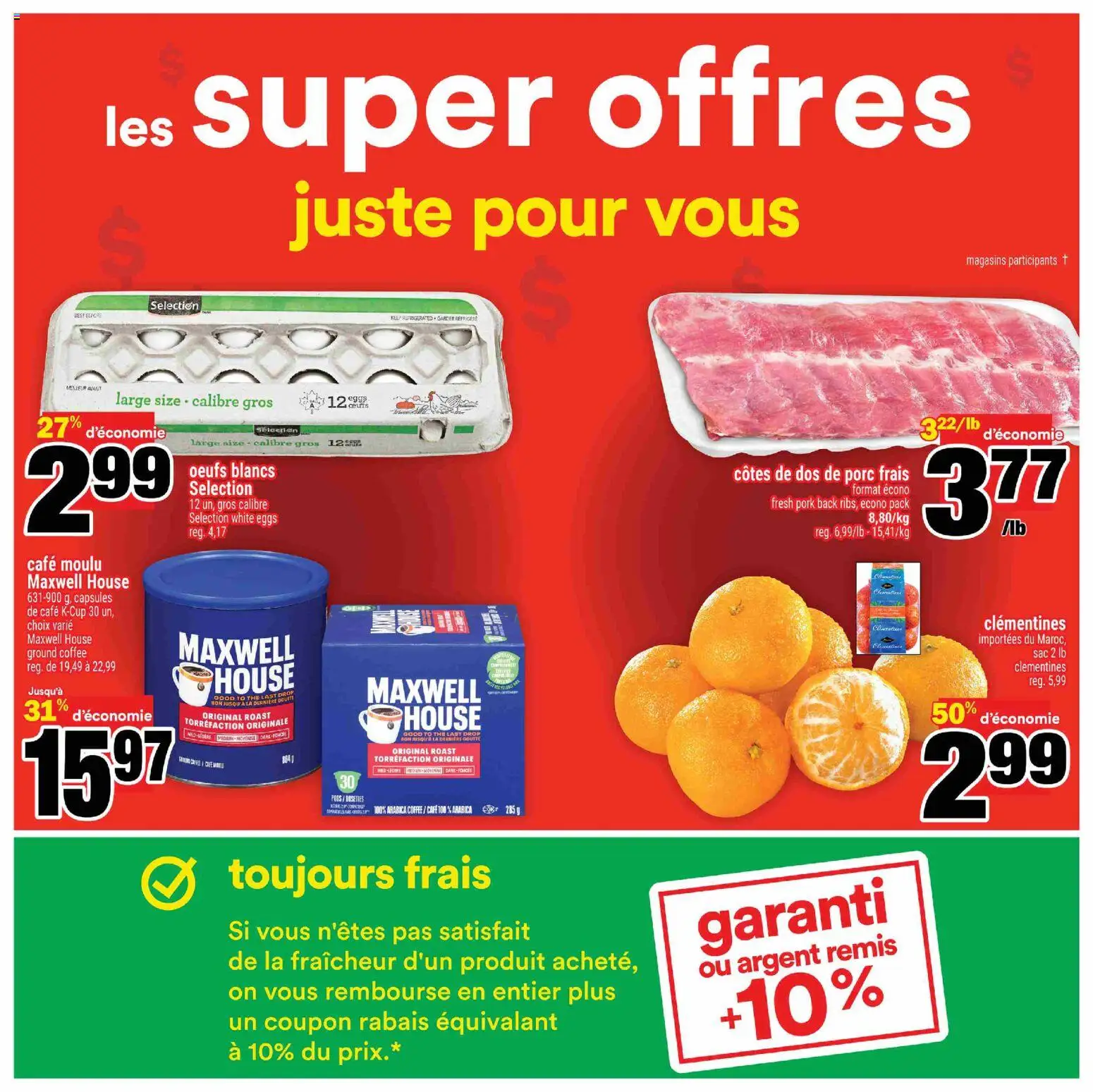 Super C flyer valid from 05.03.2026 | Page: 3 | Products: Eggs, Coffee, Pork