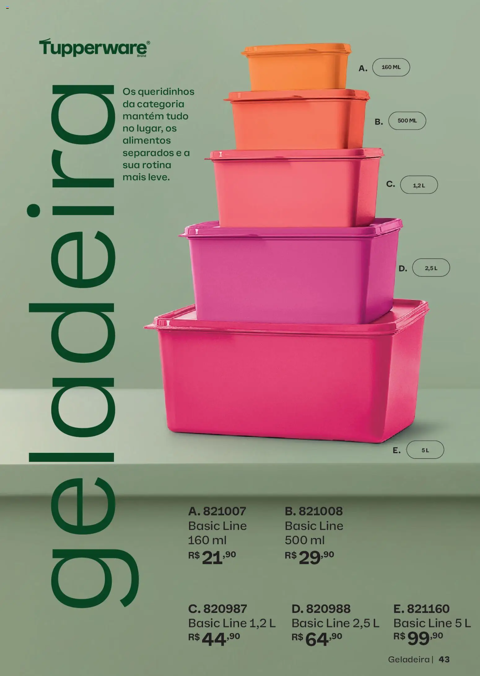 Tupperware Folheto - válido de 01.05.2026 | Página: 43 | Produtos: Geladeira