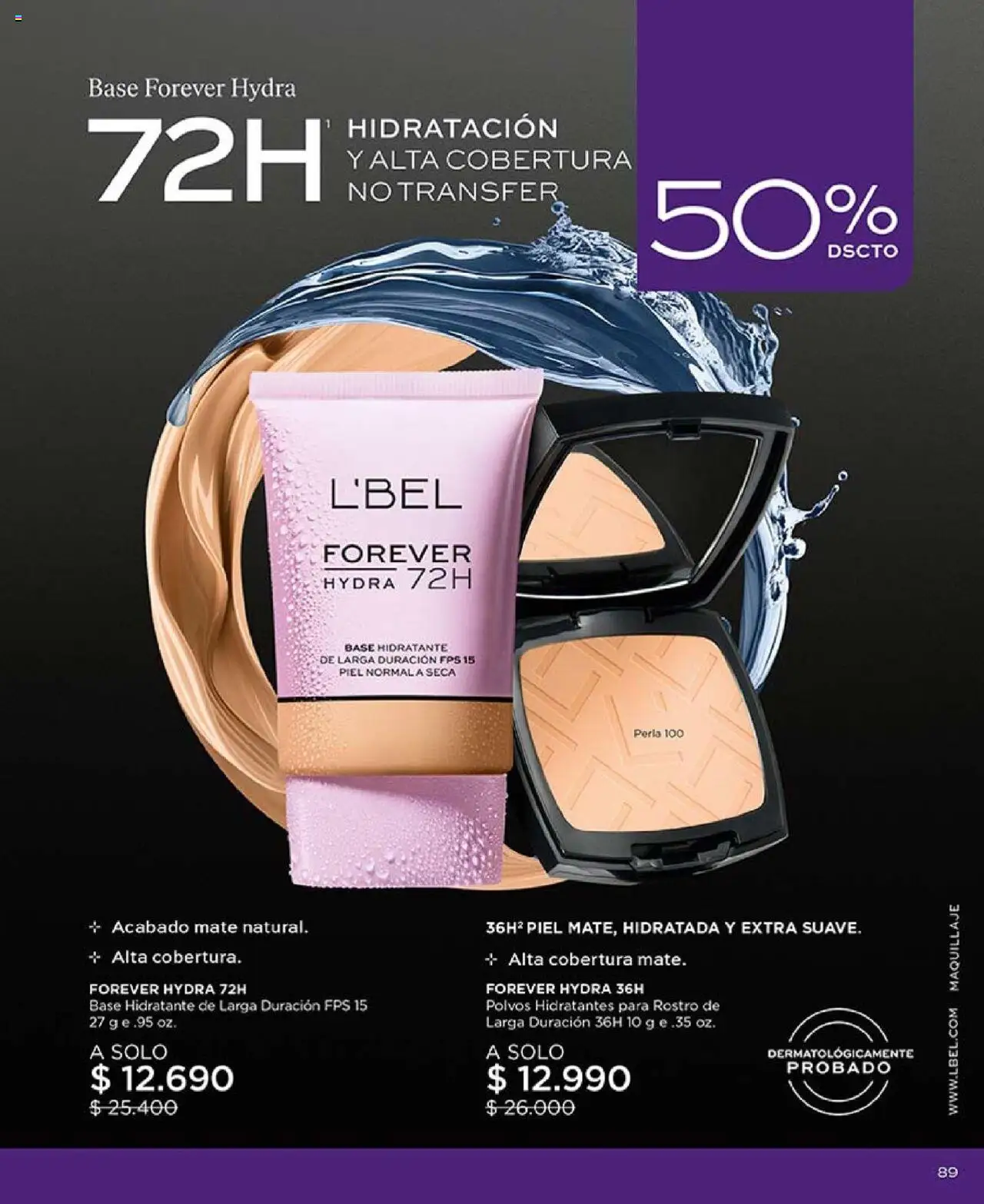 Catálogo L'Bel Campaña 13 │ válido desde el 29.07.2025 | Página: 89 | Productos: Maquillaje, Mate, Base