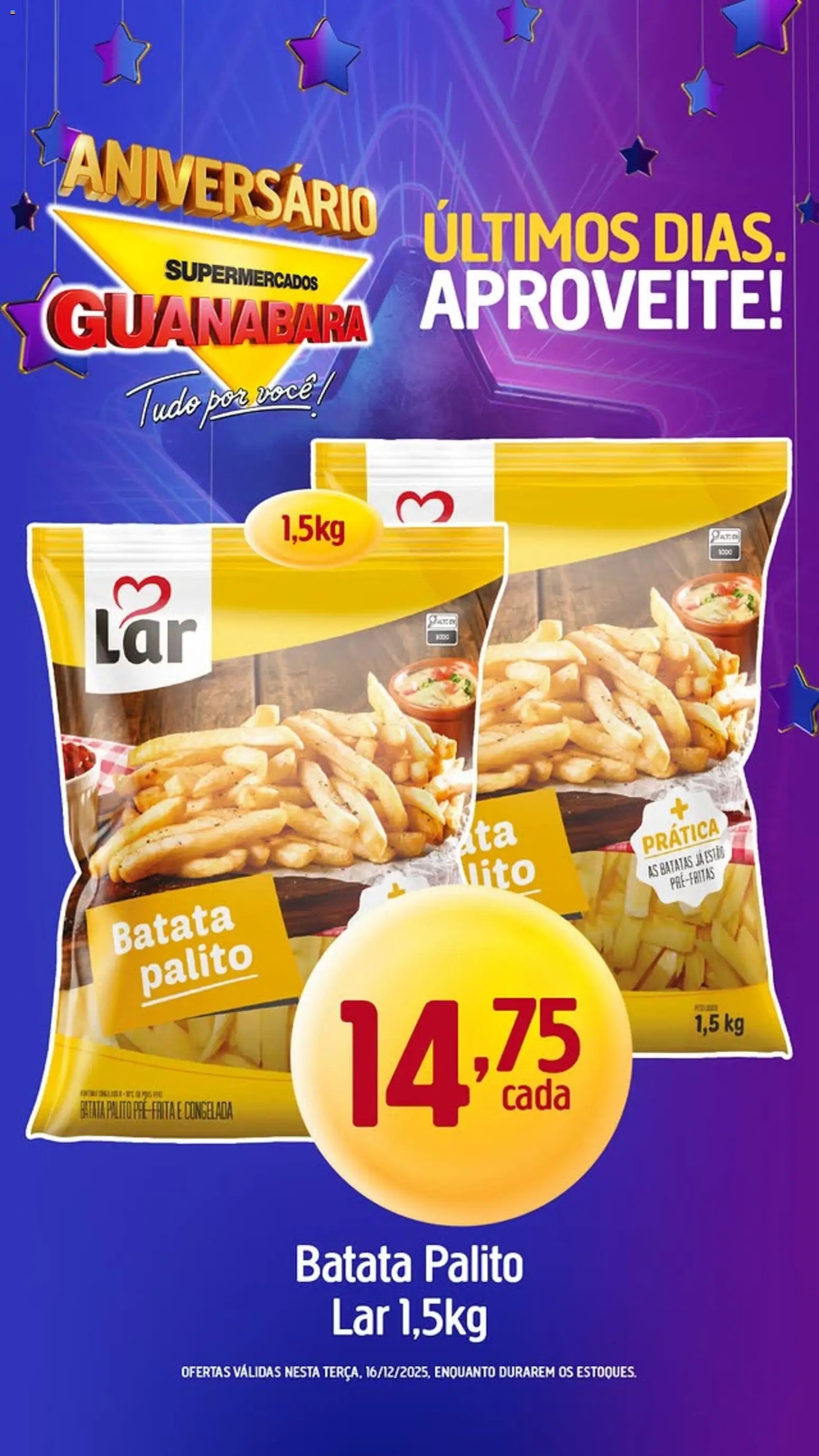 Supermercados Guanabara Folheto - válido de 16.12.2025 | Página: 6 | Produtos: Batata