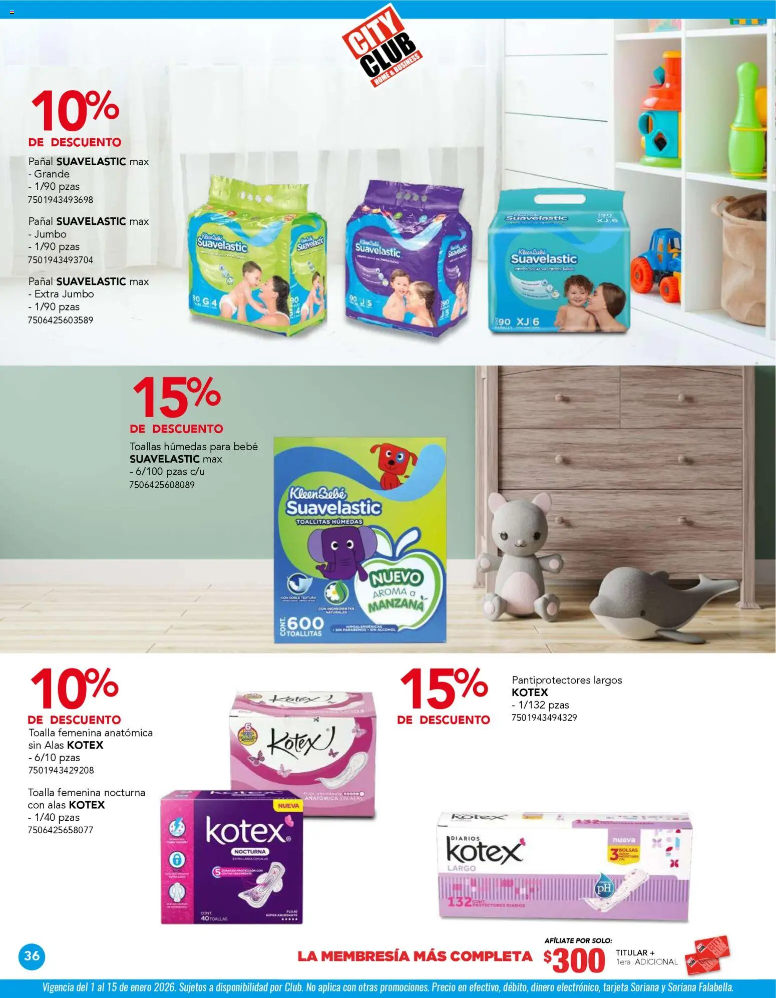 Nuevas ofertas de City Club válidas en toda la República Mexicana desde el 01.01.2026. ¡Encuentra las mejores ofertas en City Club catálogo! | Página: 36