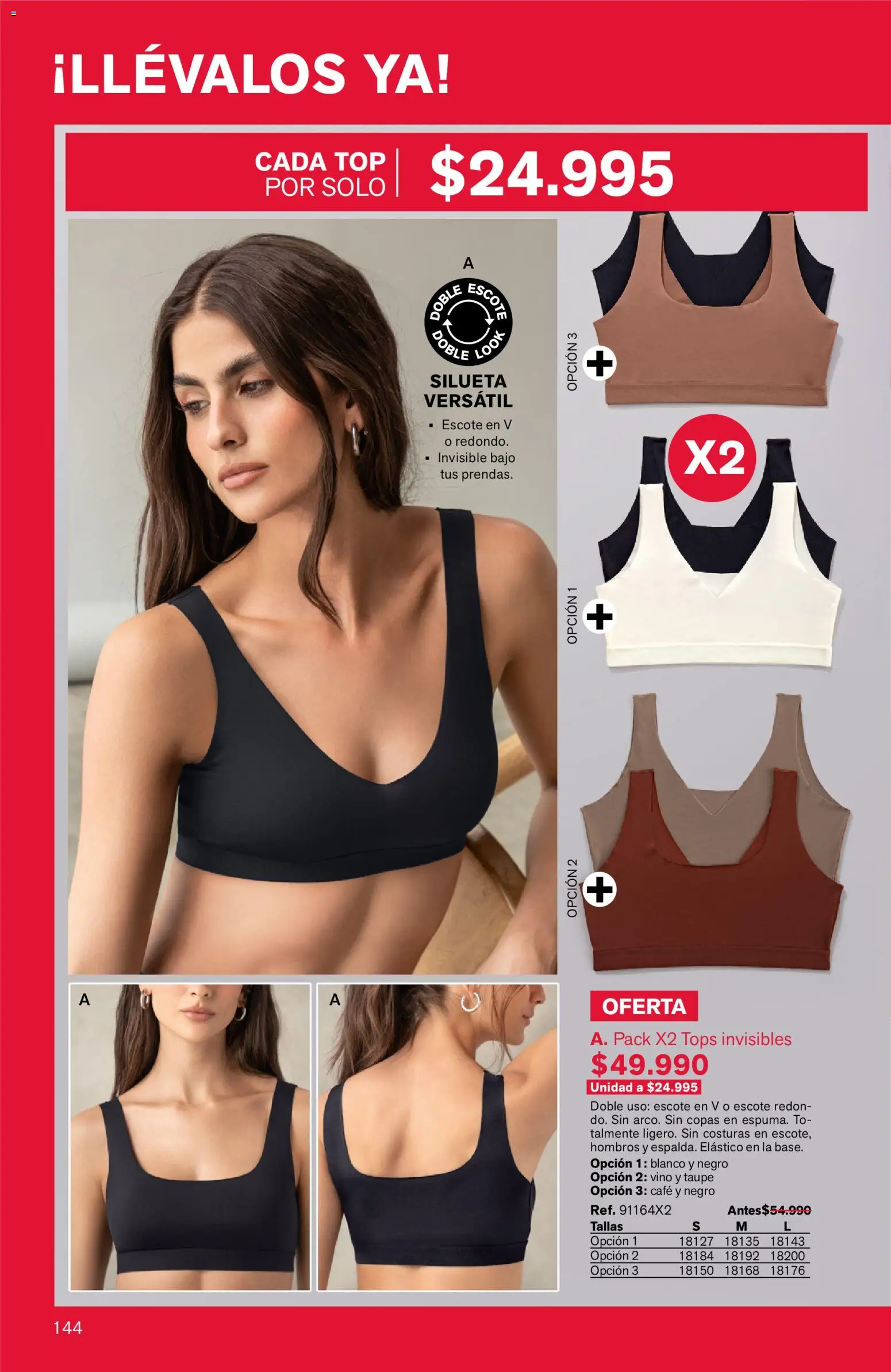 Leonisa revista - valida desde el 03.04.2026 | Página: 144 | Productos: Top, Café, Vino