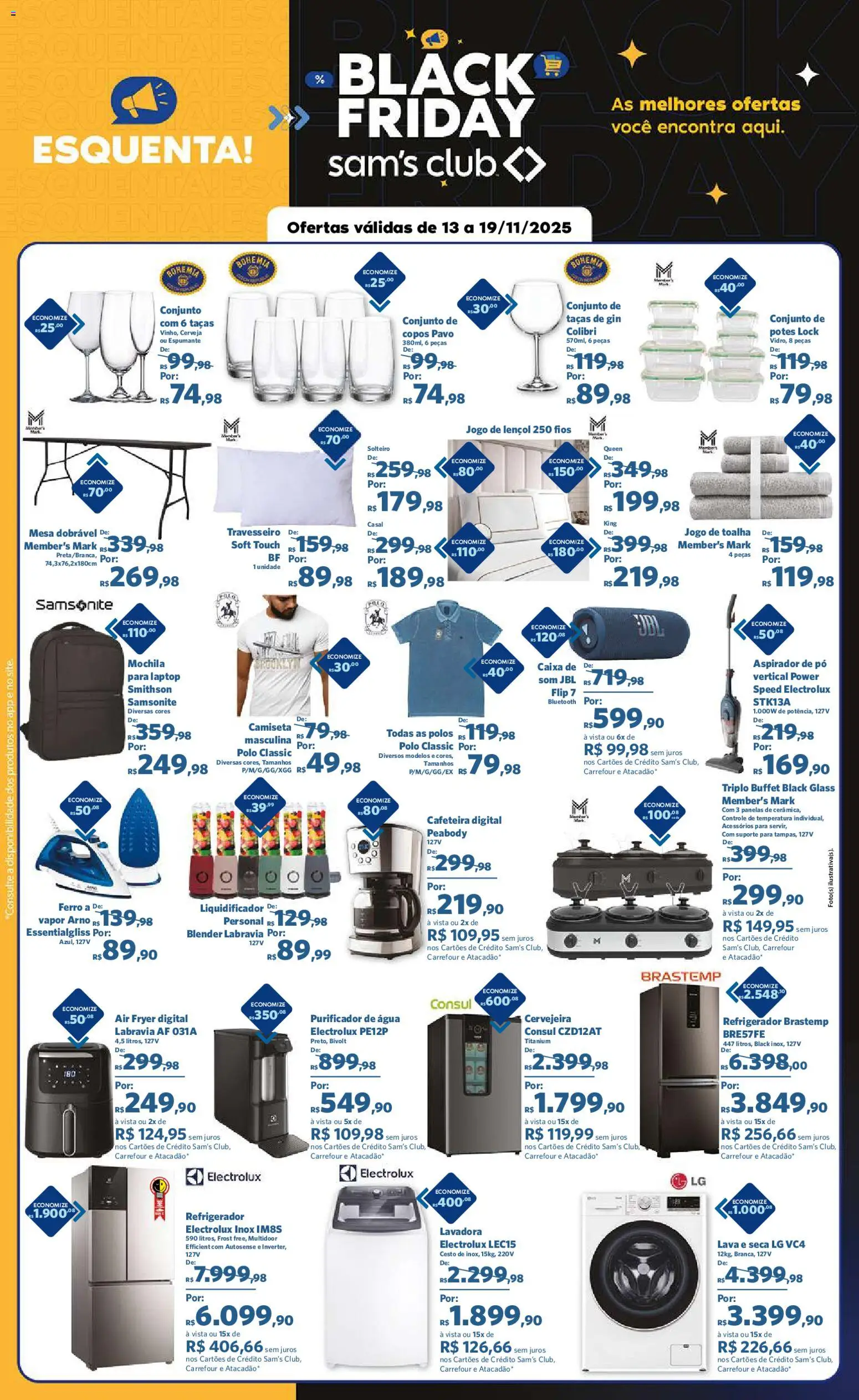 Sam's Club Folheto - válido de 13.11.2025 | Página: 2 | Produtos: Espumante, Cervejeira, Cerveja, Mochila
