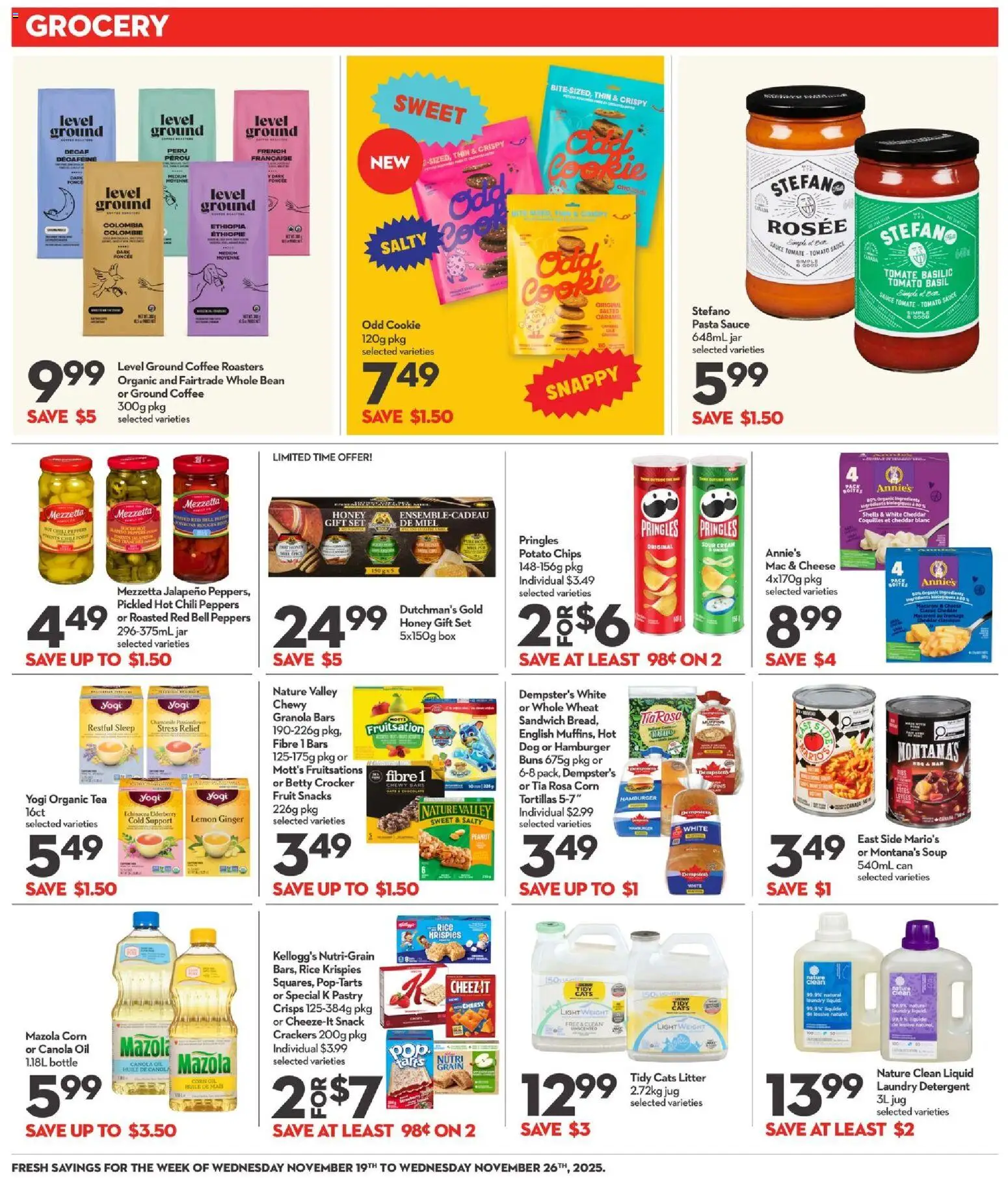 Longo's flyer valid from 20.11.2025 | Page: 9 | Products: Detergent, Box, Cheese, Coffee