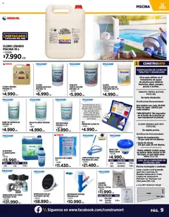 Construmart ofertas  válido desde el 01.10.2025 | Página: 9 | Productos: Tableta, Agua, Bolsa, Cloro
