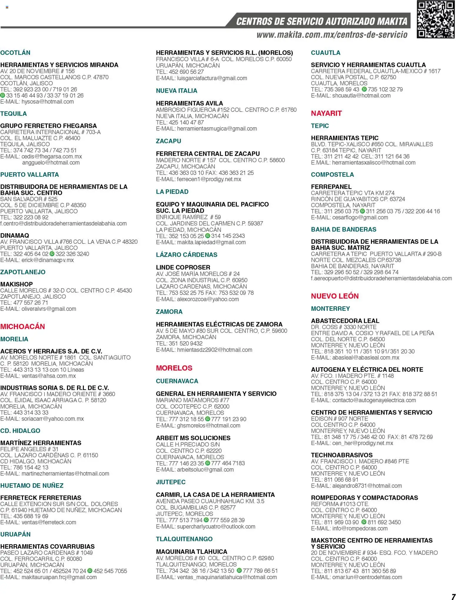 Nuevas ofertas de Makita válidas en toda la República Mexicana desde el 01.01.2024. ¡Encuentra las mejores ofertas en Makita catálogo General! | Página: 7 | Productos: Col, Tequila