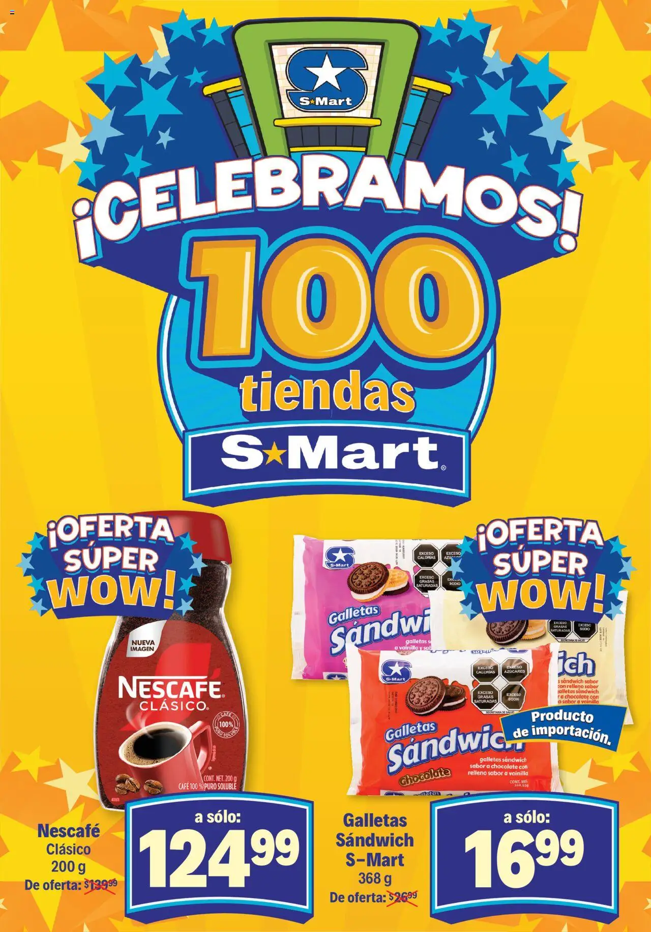 Nuevas ofertas de S-Mart válidas en toda la República Mexicana desde el 07.10.2025. ¡Encuentra las mejores ofertas en S-Mart - Folleto de Feria - Juarez! | Página: 2 | Productos: Sal, Café, Chocolate, Galletas