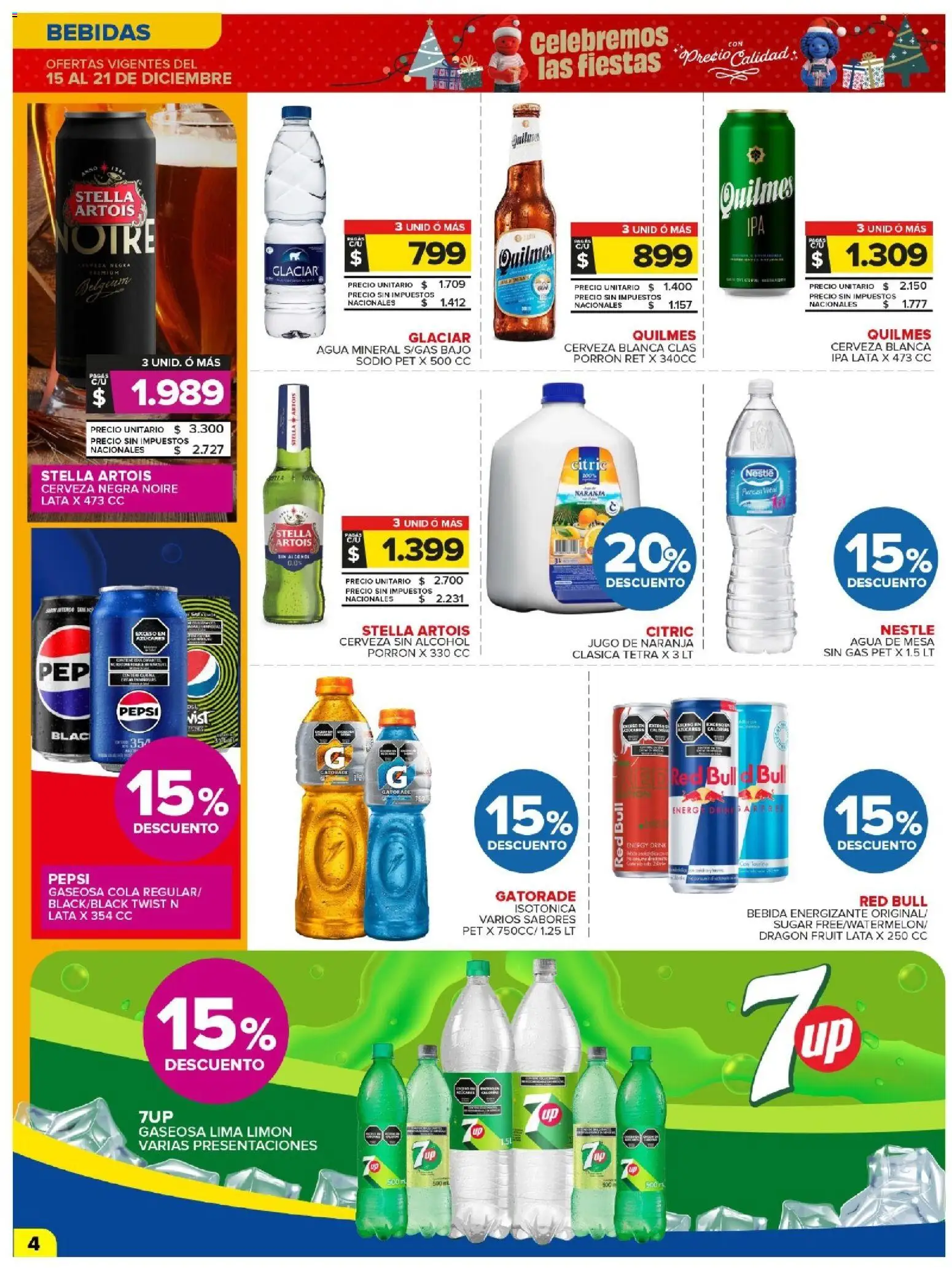 Carrefour Maxi catálogo │ válido desde el 15.12.2025 | Página: 7 | Productos: Mesa, Lima, Jugo, Cerveza