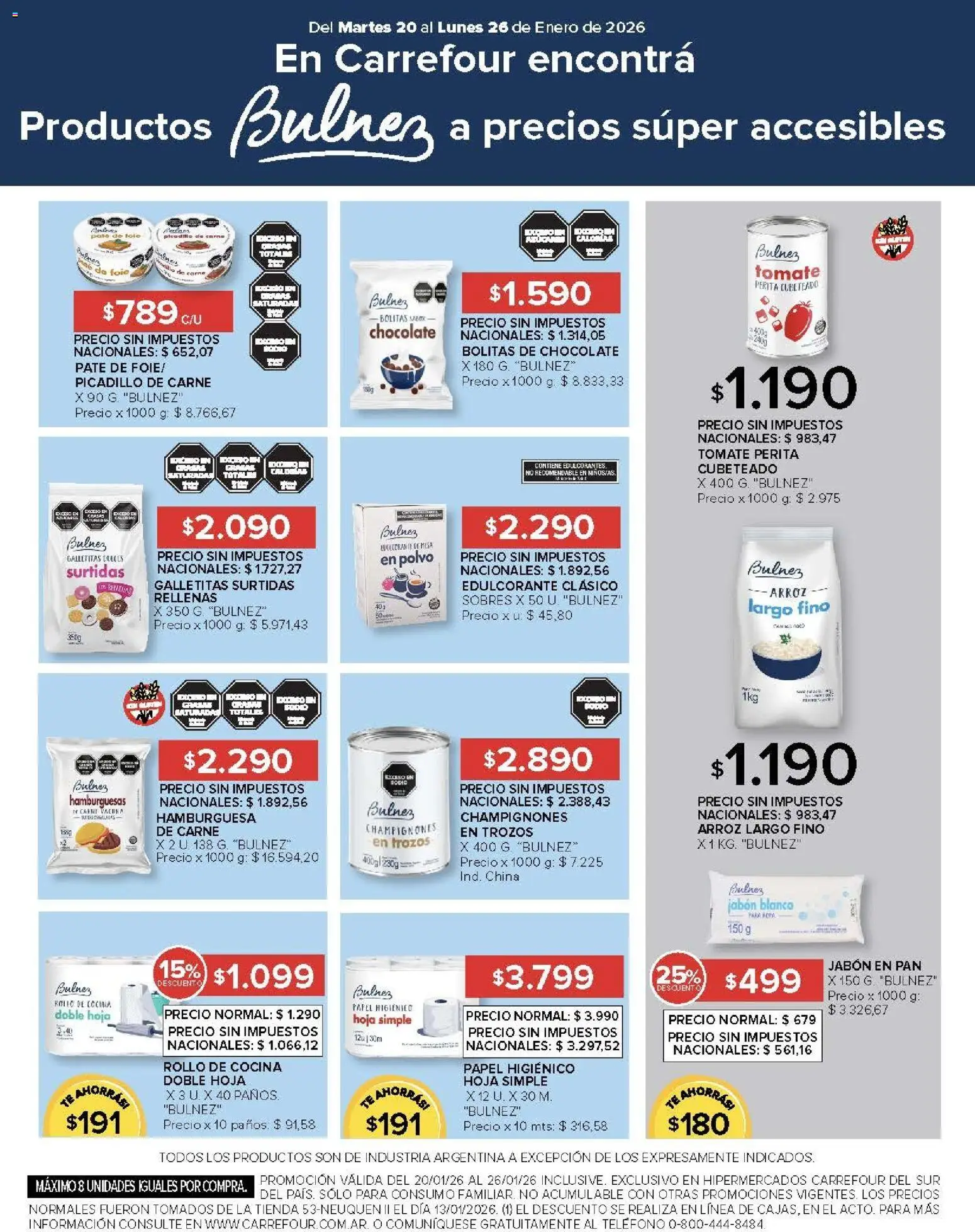 Carrefour ofertas │ válido desde el 20.01.2026 | Página: 18 | Productos: Teléfono, Cocina, Galletitas, Mesa