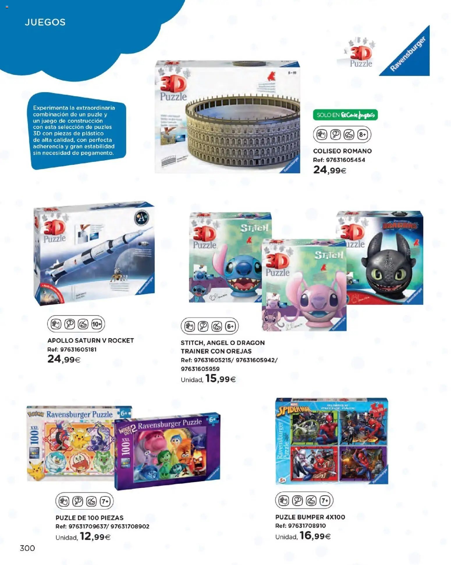Nuevas ofertas de El Corte Inglés válidas en toda la República Mexicana desde el 27.10.2025. ¡Encuentra las mejores ofertas en El Corte Inglés catálogo Juguetes! | Página: 300 | Productos: Juego