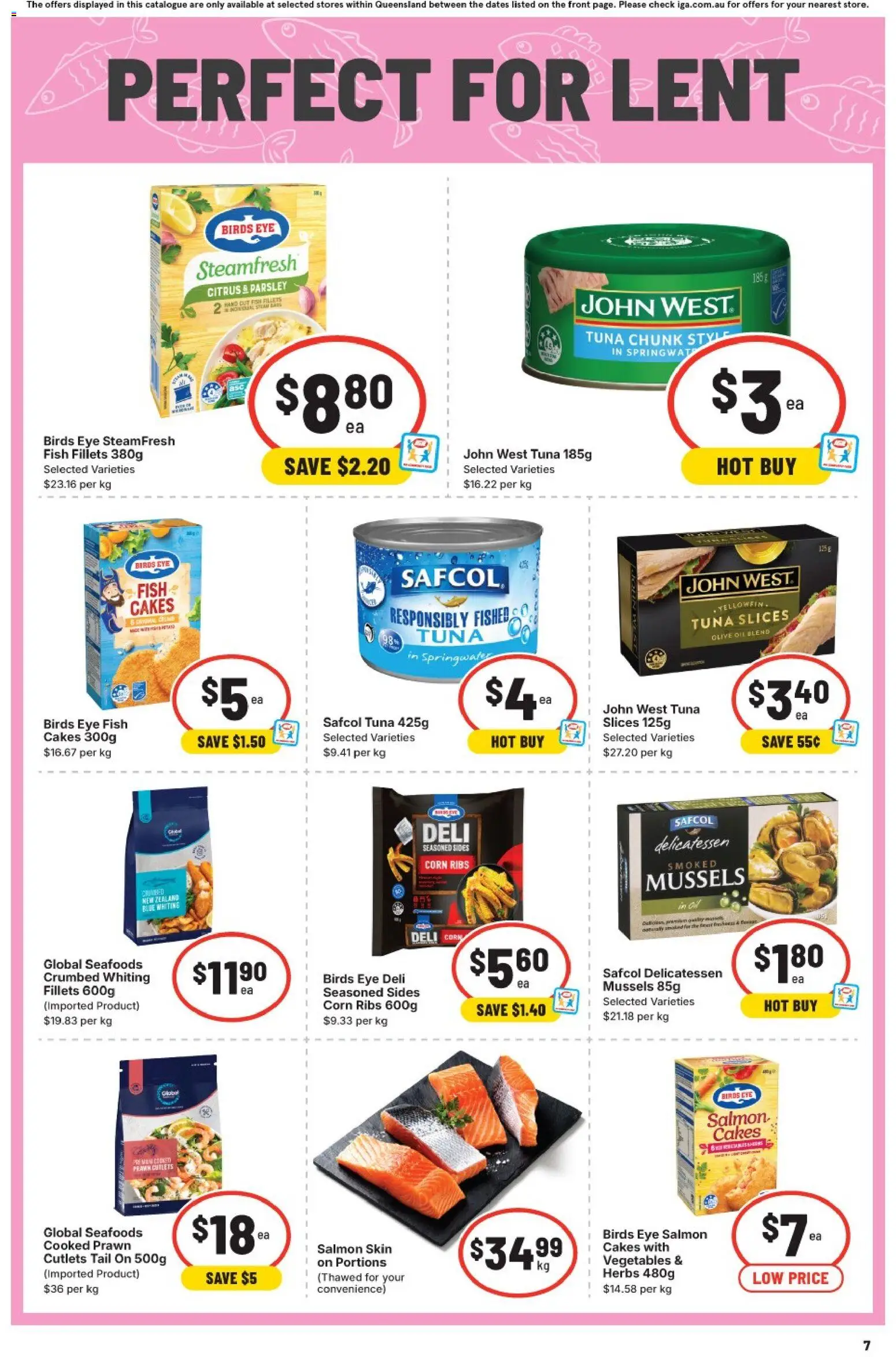 IGA catalogue - valid from 11.03.2026 | Page: 9 | Products: Fish, Olive oil, Vegetables, Tuna