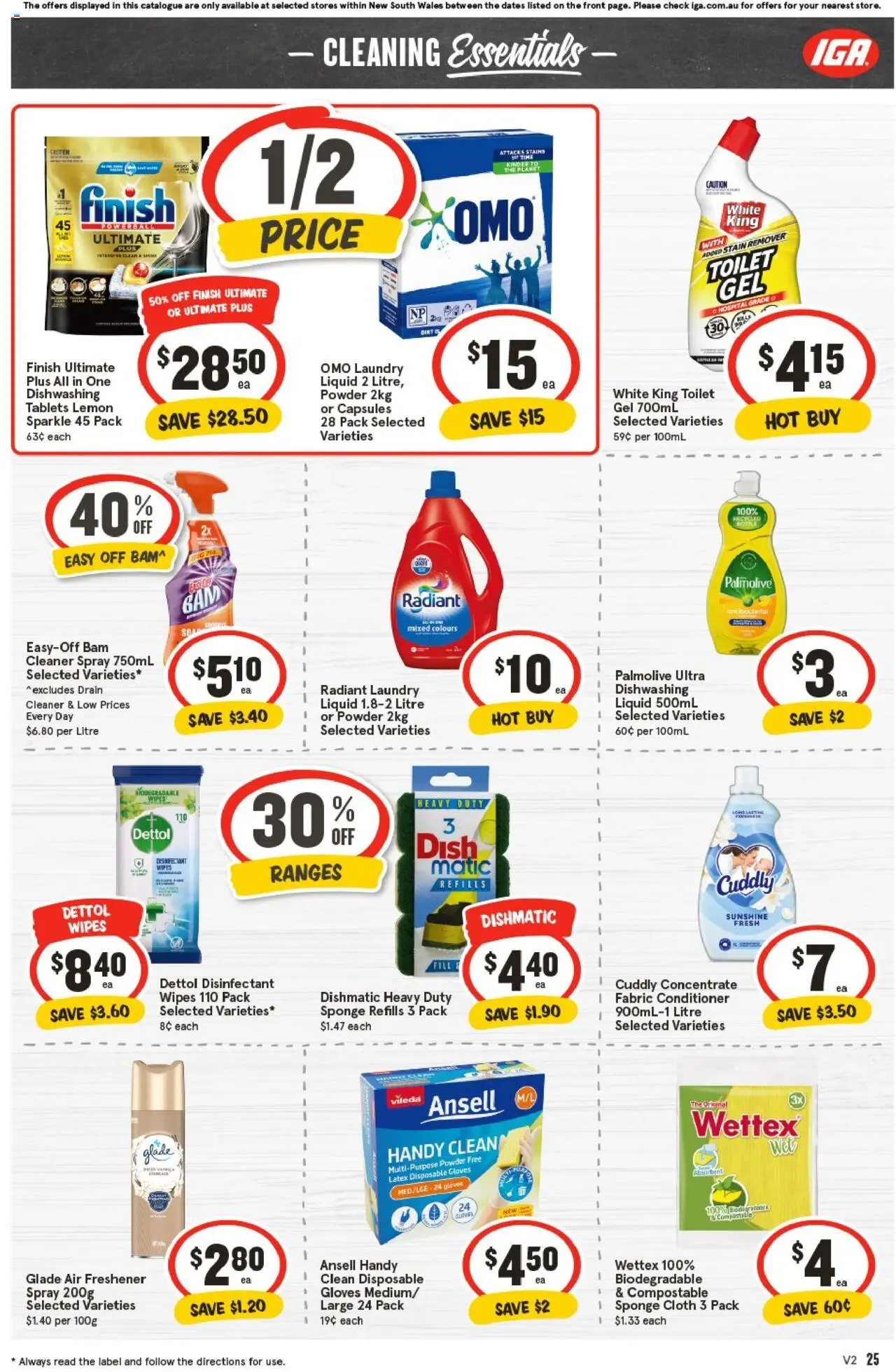IGA catalogue - valid from 08.10.2025 | Page: 28 | Products: Powder, Stain remover, Laundry, Tablets