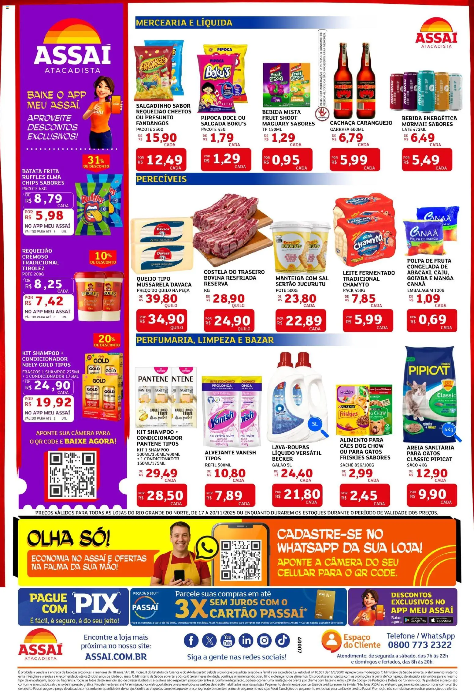 Assaí Atacadista Folheto - válido de 17.11.2025 | Página: 2 | Produtos: Goiaba, Areia, Cordeiro, Câmera