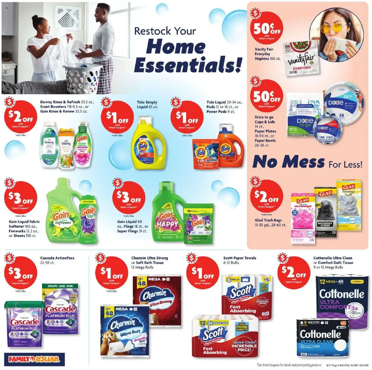 Family Dollar Weekly Ad - valid from 17.08.2025 | Page: 6 | Products: Bath, Fabric softener