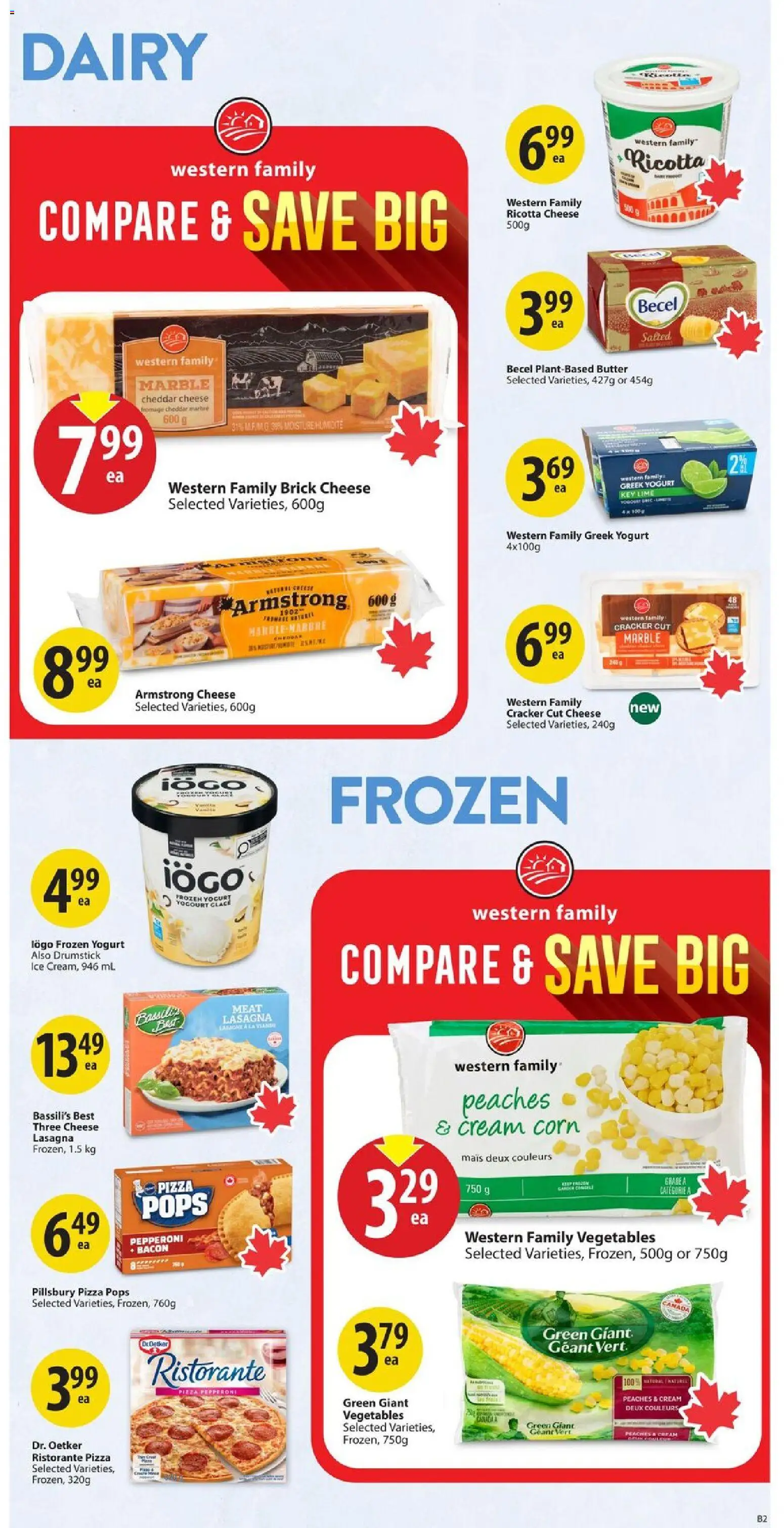 Save on foods flyer valid from 06.11.2025 | Page: 20 | Products: Cream, Butter, Cheese, Yogurt