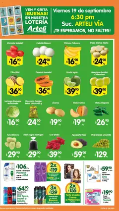 Nuevas ofertas de Arteli válidas en toda la República Mexicana desde el 16.09.2025. ¡Encuentra las mejores ofertas en Arteli - Folleto Arteli! | Página: 2 | Productos: Papa, Aguacate, Piña, Jabón