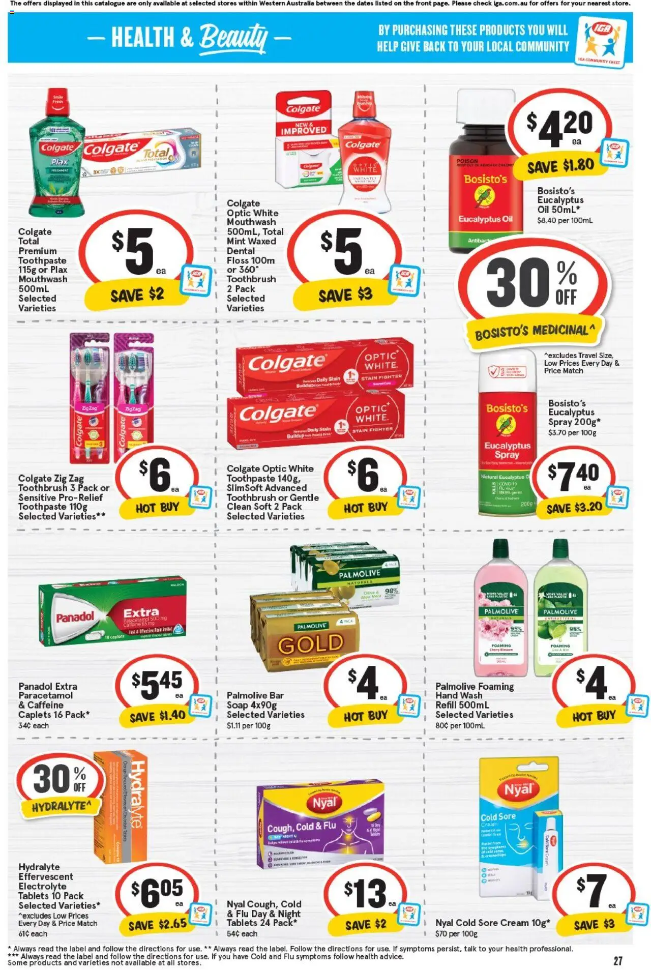 IGA catalogue - valid from 20.08.2025 | Page: 27 | Products: Oil, Mouthwash, Toothbrush, UPS