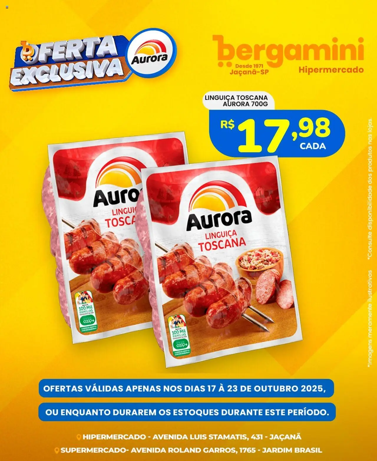 Supermercado Bergamini Folheto - válido de 17.10.2025 | Página: 5 | Produtos: Linguiça