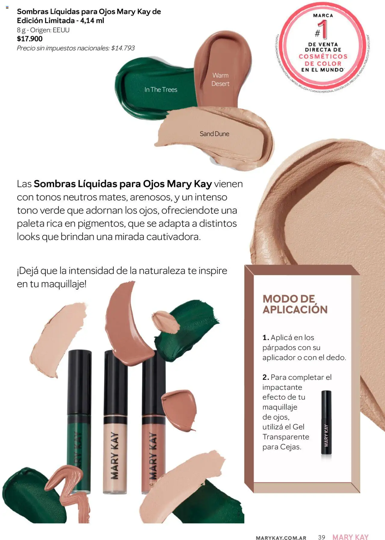 Mary Kay catálogo Invierno │ válido desde el 01.07.2025 | Página: 39 | Productos: Maquillaje, Fuente, Paleta, Té