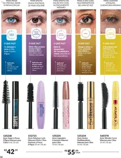 Avon - Campanha 04 - Pré-Visualização do folheto da loja Avon, válido de 18.02.2026 | Página: 58 | Produtos: Máscara para cílios, Cílios postiços