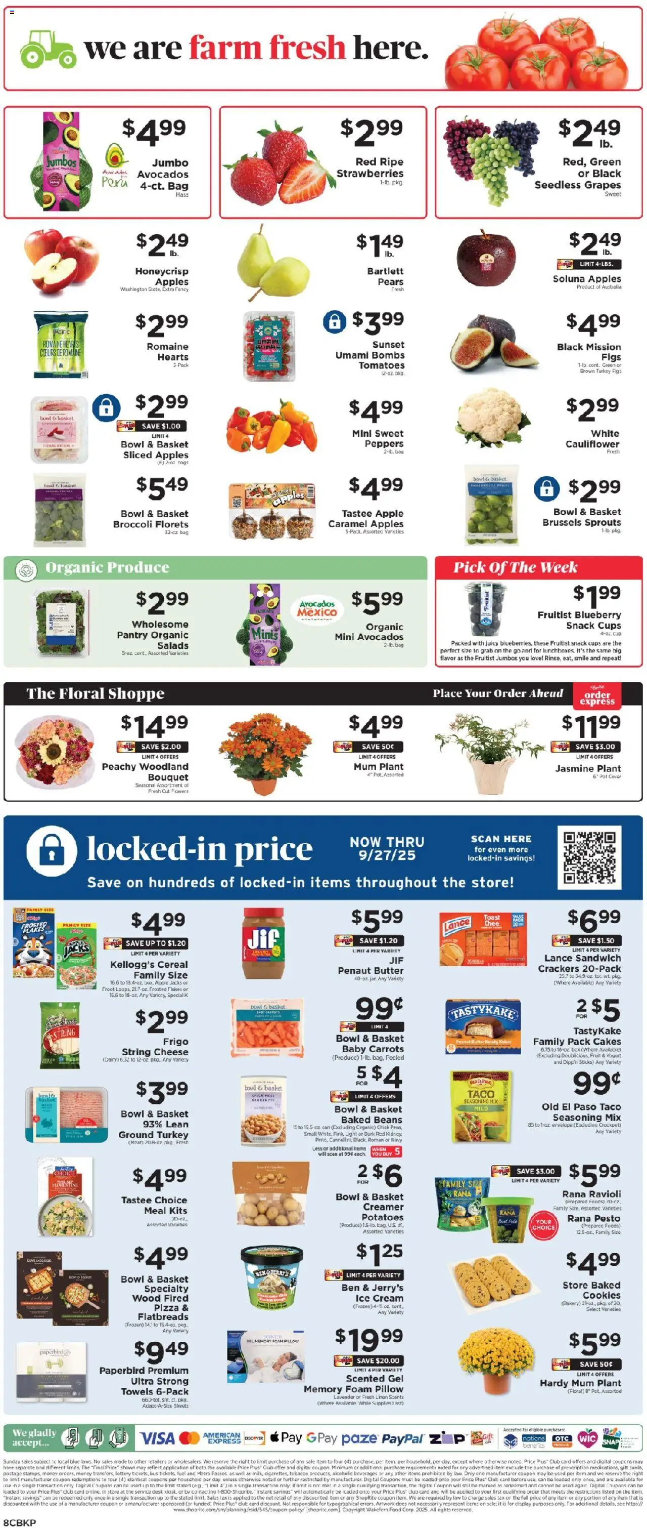 ShopRite Weekly Ad - NJ - valid from 07.09.2025 | Page: 9 | Products: Peppers, Box, Tomatoes, Ice cream