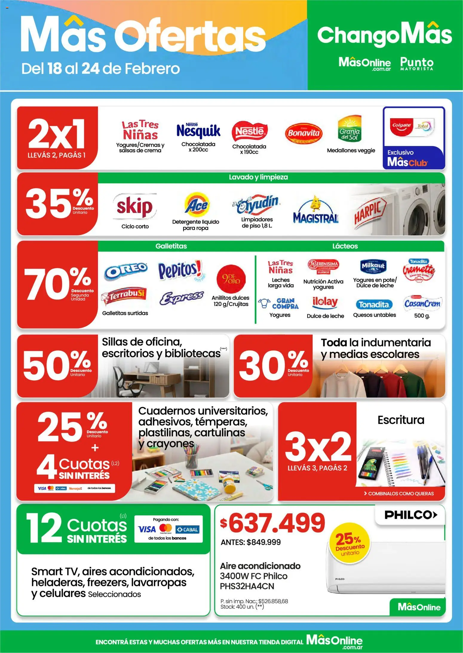 Punto Mayorista catálogo │ válido desde el 18.02.2026 | Página: 1 | Productos: Ropa, Lavarropas, Chocolatada, Crema