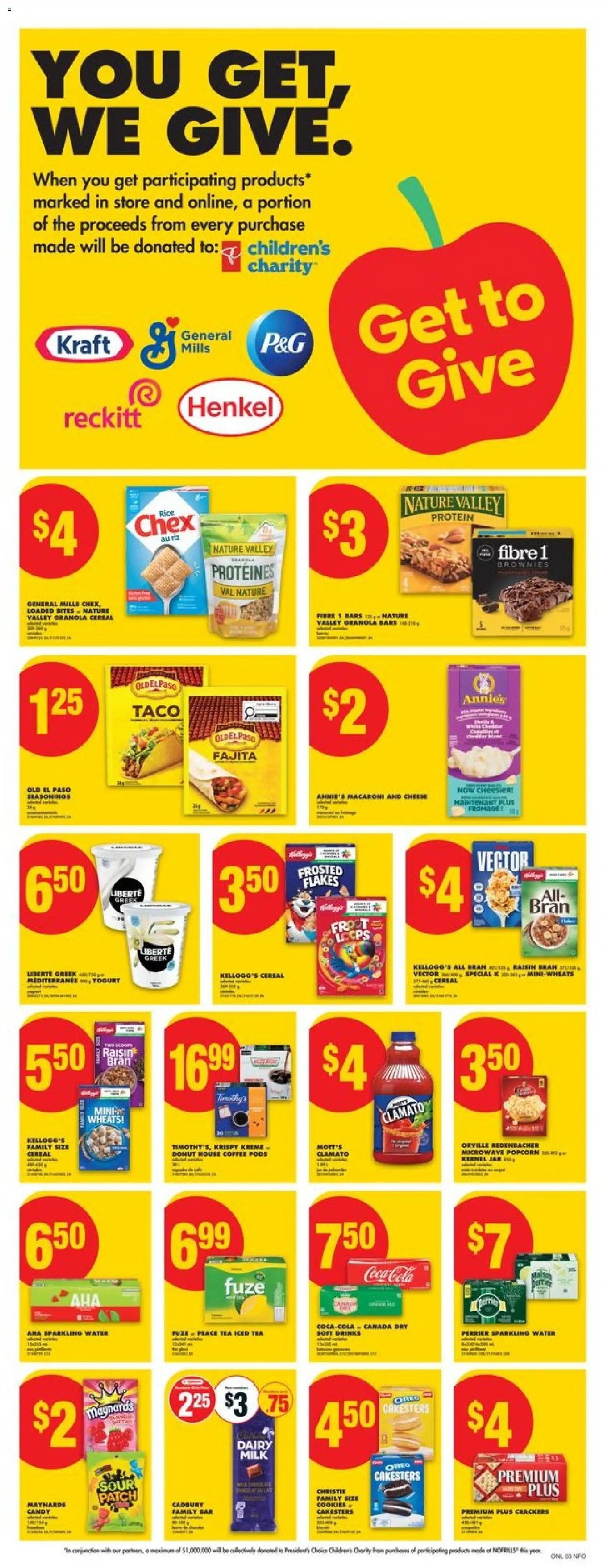 No Frills flyer valid from 30.10.2025 | Page: 8 | Products: Cookies, Cheese, Yogurt, Coffee