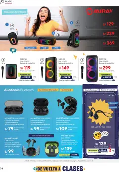 Vista previa de folleto Hiraoka catálogo de la Hiraoka válido desde 13.03.2026 | Página: 28 | Productos: Batería, Audio, Audífonos, Micrófono