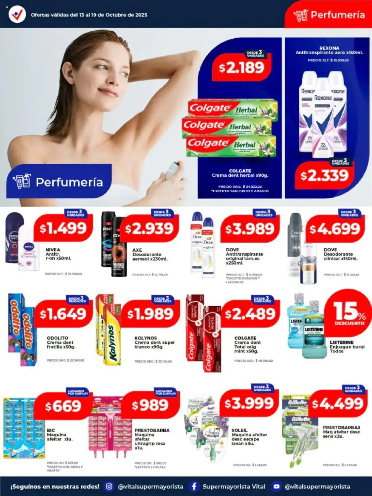 Vital - Ofertas - Posadas │ válido desde el 13.10.2025 | Página: 3 | Productos: Frutilla, Desodorante, Enjuague bucal, Crema