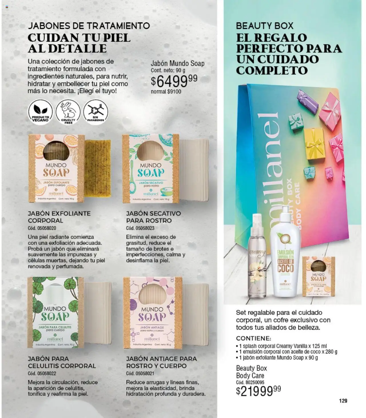 Millanel catálogo │ válido desde el 18.08.2025 | Página: 129 | Productos: Body, Aceite, Emulsión, Radiante