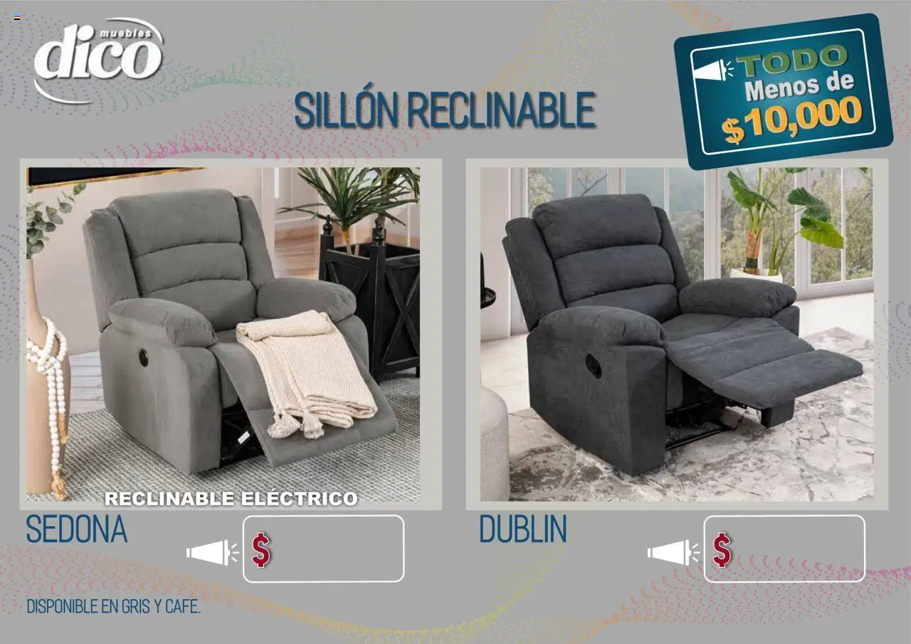 Nuevas ofertas de Muebles Dico válidas en toda la República Mexicana desde el 15.10.2025. ¡Encuentra las mejores ofertas en Muebles Dico - Catálogo TODO menos de 10000! | Página: 57 | Productos: Sillón