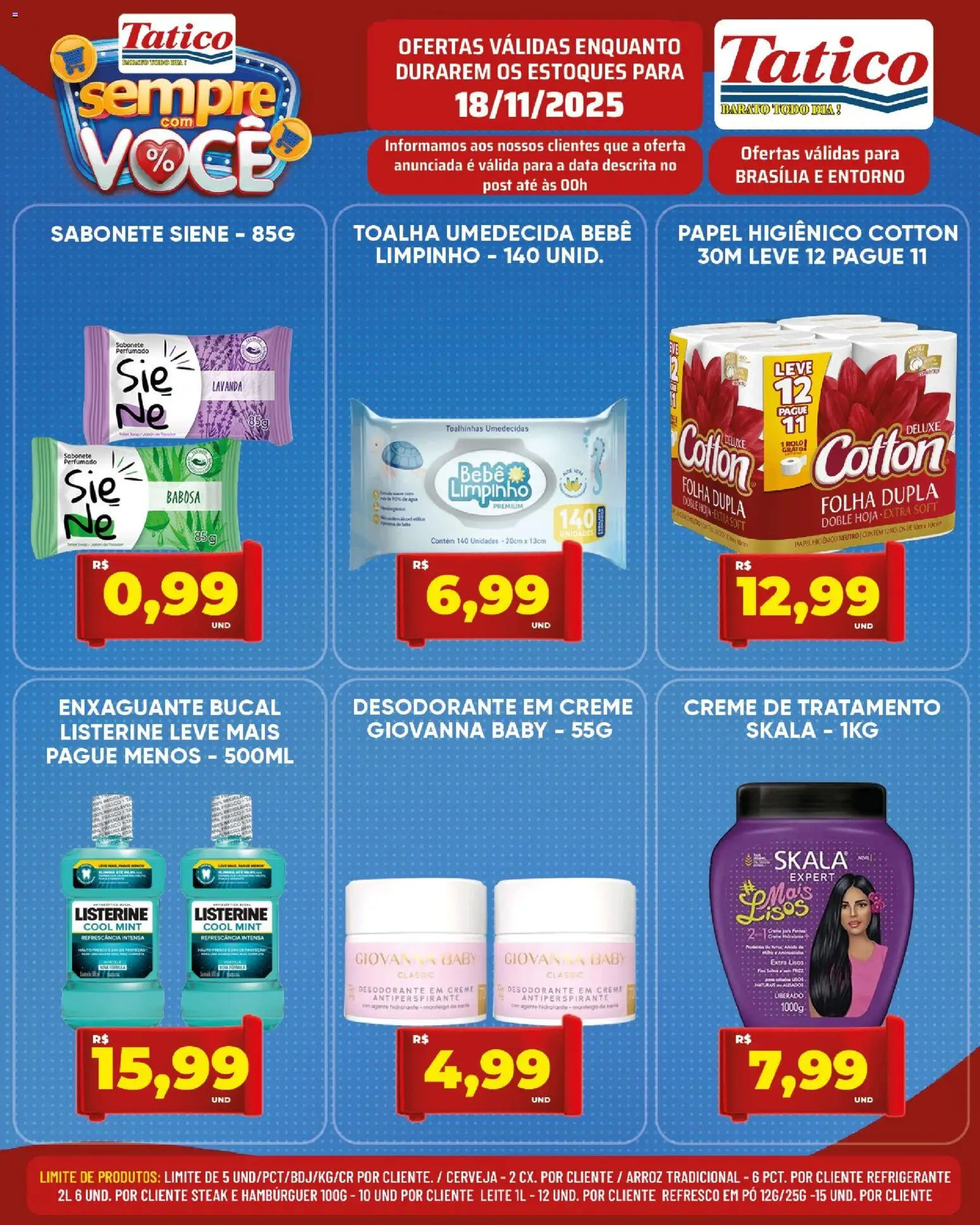 Tatico Folheto - válido de 19.11.2025 | Página: 34 | Produtos: Creme, Hambúrguer, Refrigerante, Toalha umedecida