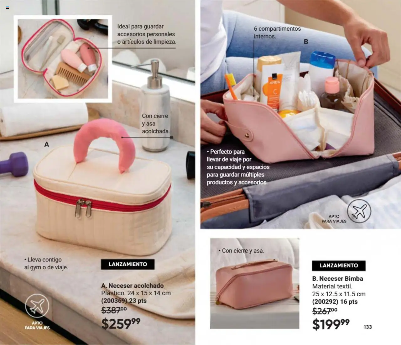 Nuevas ofertas de AVON válidas en toda la República Mexicana desde el 12.09.2025. ¡Encuentra las mejores ofertas en AVON - Casa & Estilo 15 2025! | Página: 133 | Productos: Neceser, Acolchado
