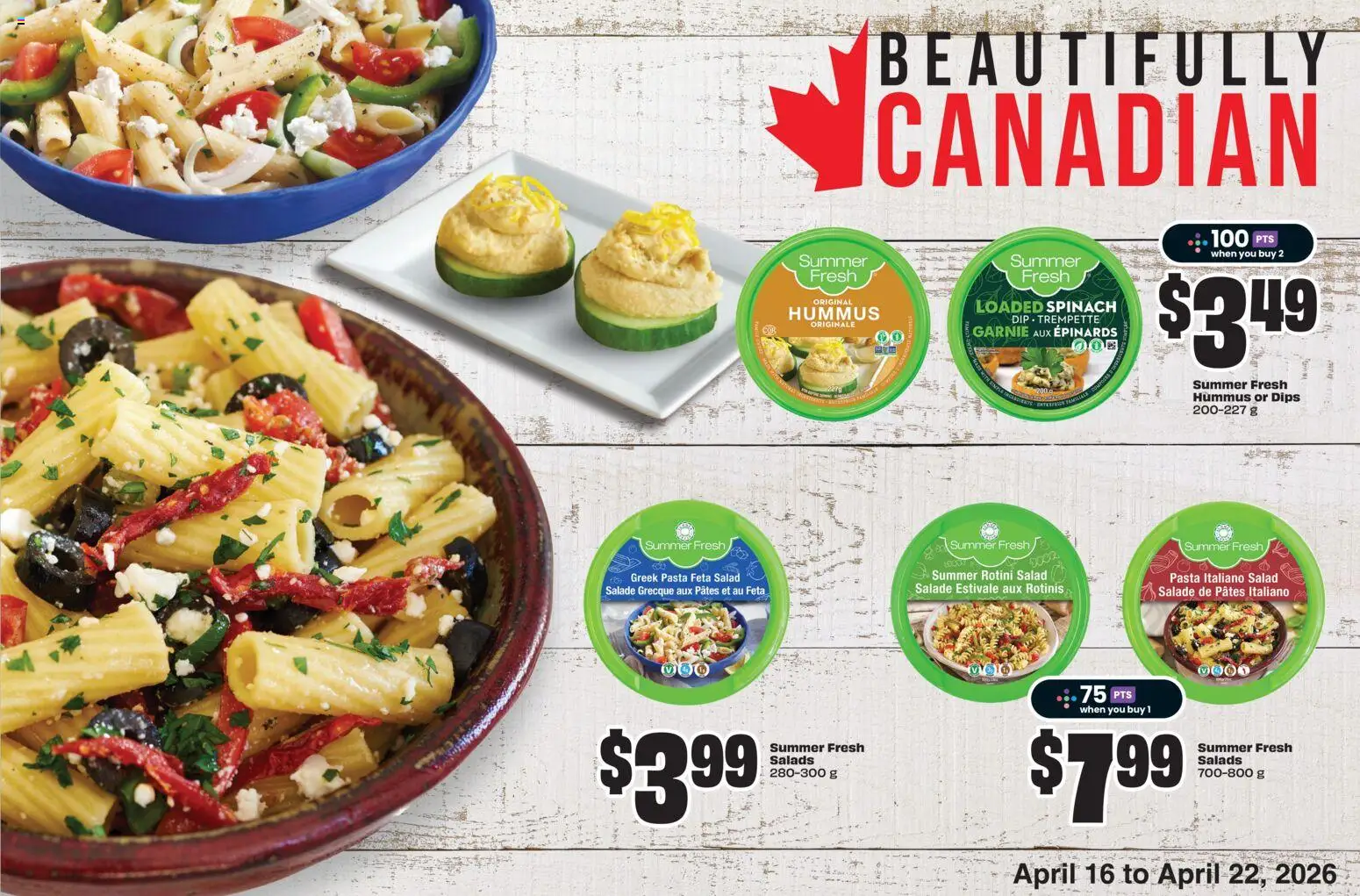 FreshCo flyer valid from 16.04.2026 | Page: 13 | Products: Pasta, Salad