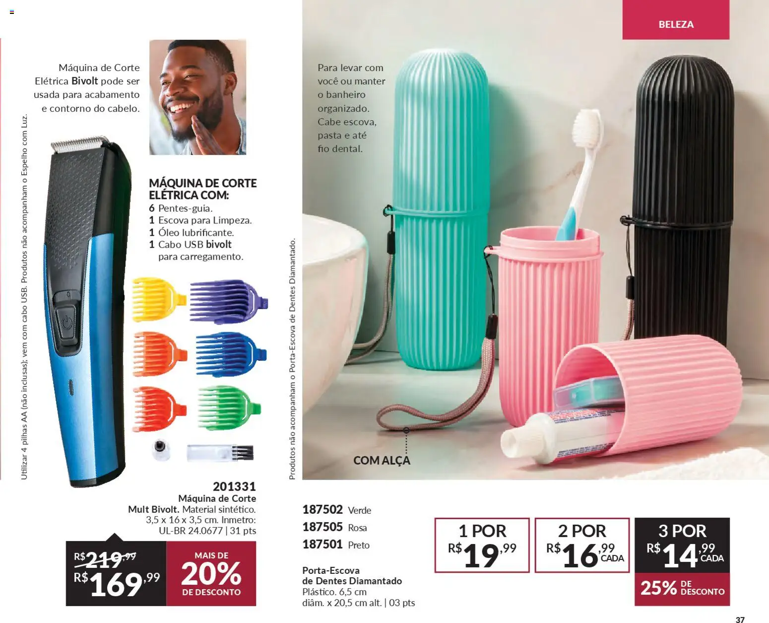 Avon Folheto - válido de 21.11.2025 | Página: 37 | Produtos: Pilhas, Espelho, Pasta, Cabo