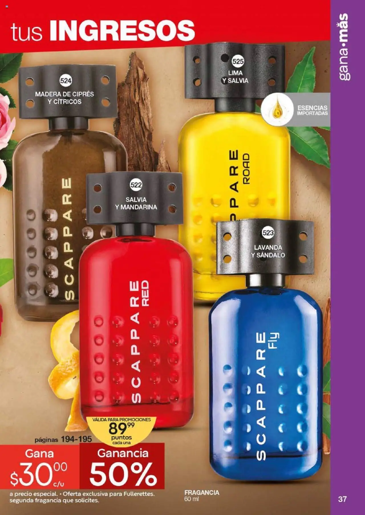 Nuevas ofertas de Fuller válidas en toda la República Mexicana desde el 20.08.2025. ¡Encuentra las mejores ofertas en Fuller - Revista Gana Más C10 2025! | Página: 37 | Productos: Lima, Esencias, Fragancia